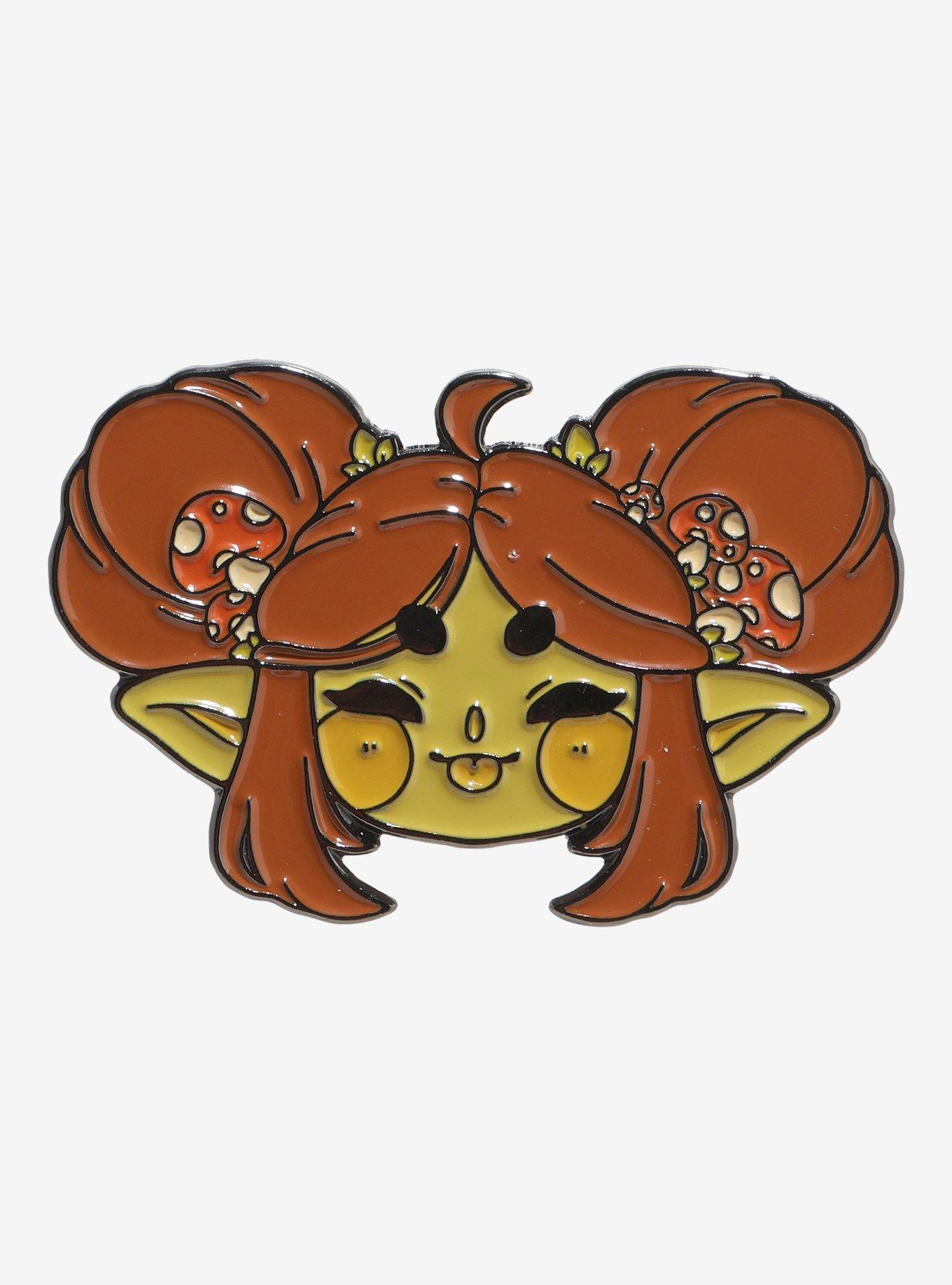 Mushroom Girl Enamel Pin By Rihnlin Hot Topic Exclusive, , hi-res