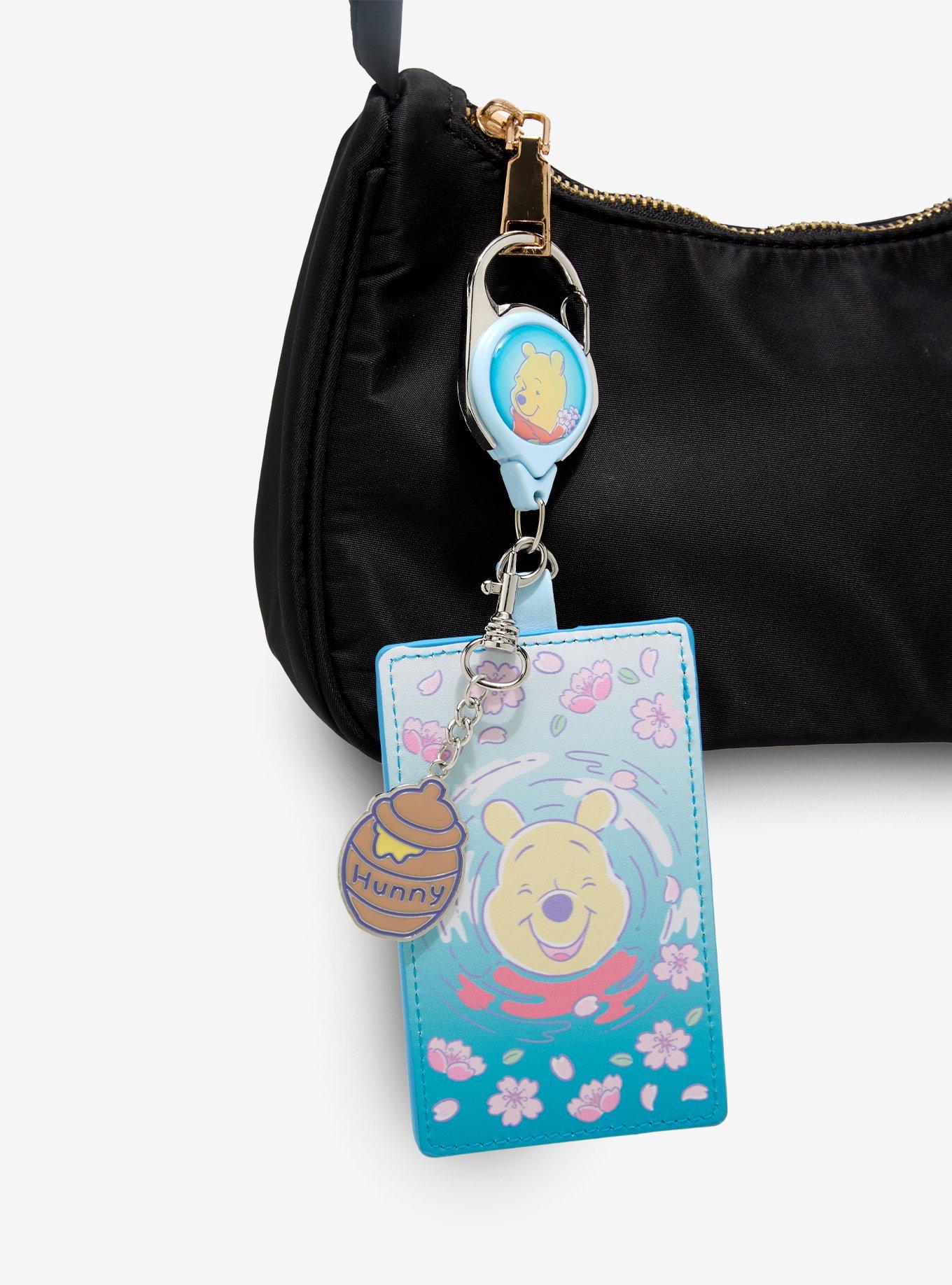 Disney Winnie The Pooh Cherry Blossom Retractable Lanyard with Charm - BoxLunch Exclusive, , hi-res