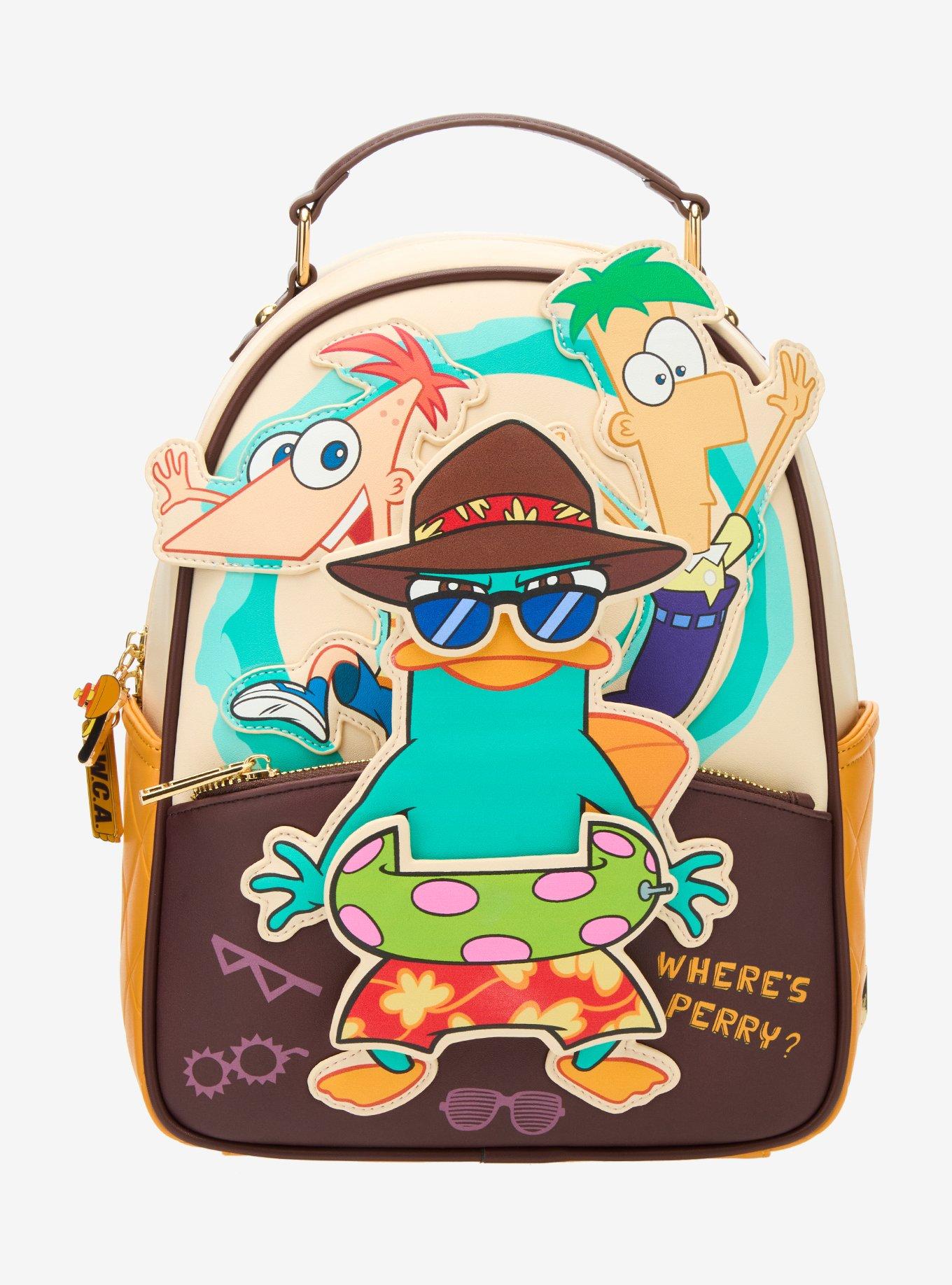 french conection perry fauxleather mini backpack purses Disney Phineas and Ferb Perry the Platypus Mini Backpack — BoxLunch  Exclusive