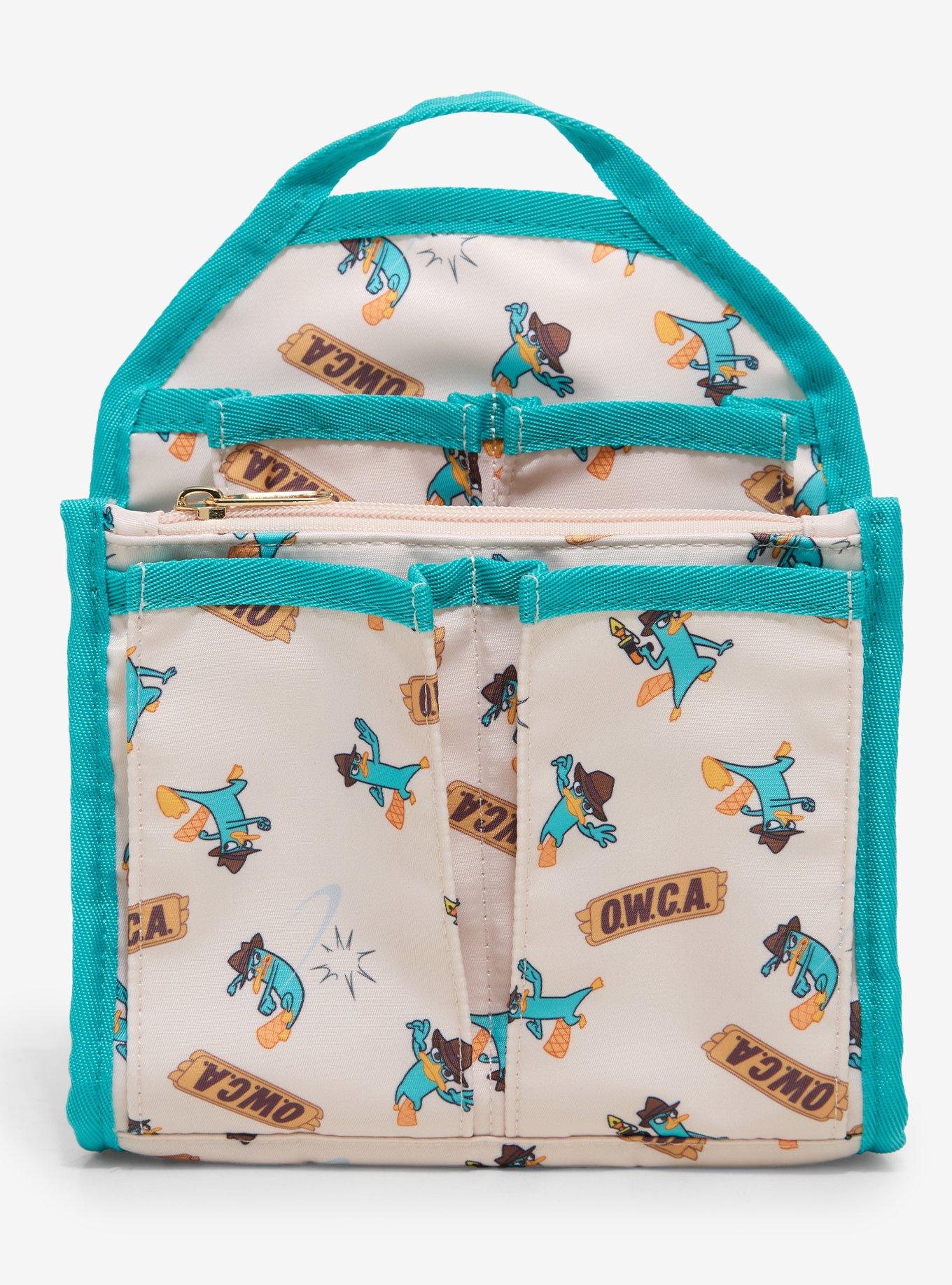 Disney Phineas & Ferb Perry the Platypus Allover Print Mini Backpack Organizer &mdash; BoxLunch Exclusive, , hi-res