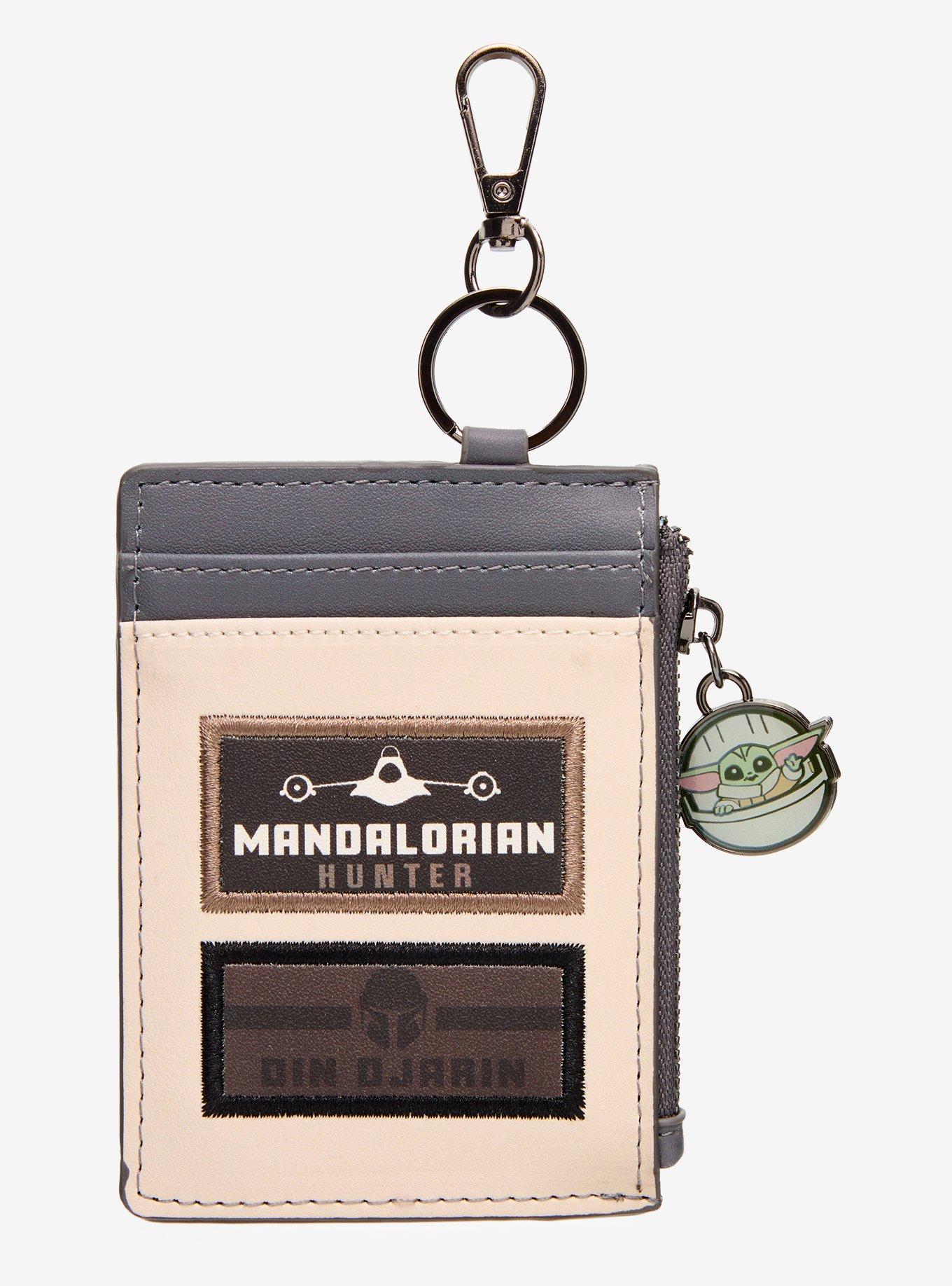 Star Wars The Mandalorian Grogu & Mandalorian Patches Cardholder — BoxLunch Exclusive