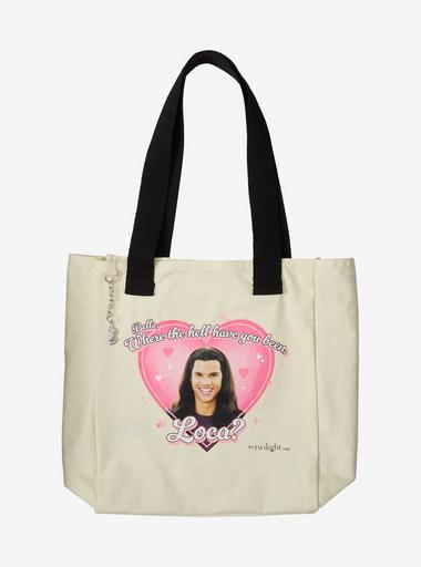 twilight saga ジェイコブ　トートバッグ The Twilight Saga Jacob Loca Heart Tote Bag | Hot Topic