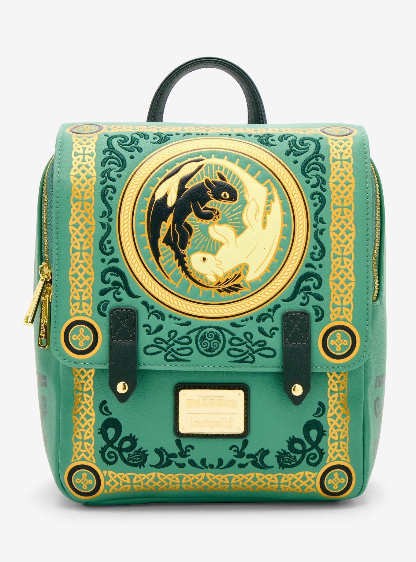 dragon mini backpack Loungefly Dreamworks How to Train Your this striking accessory features winged detailing and a moulded dragon charm front and centre Loungefly How to Train Your