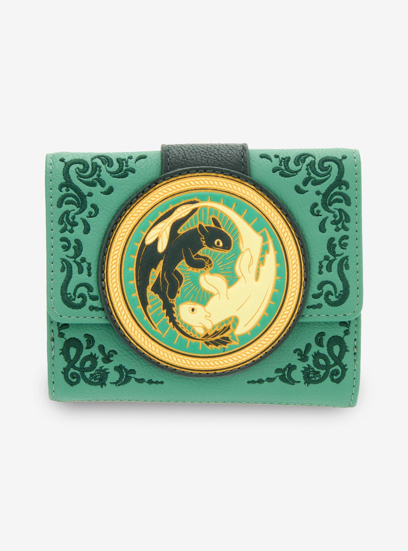 Loungefly DreamWorks How To Train Your Dragon Toothless & Light Fury Zip Wallet &mdash; BoxLunch Exclusive, , hi-res
