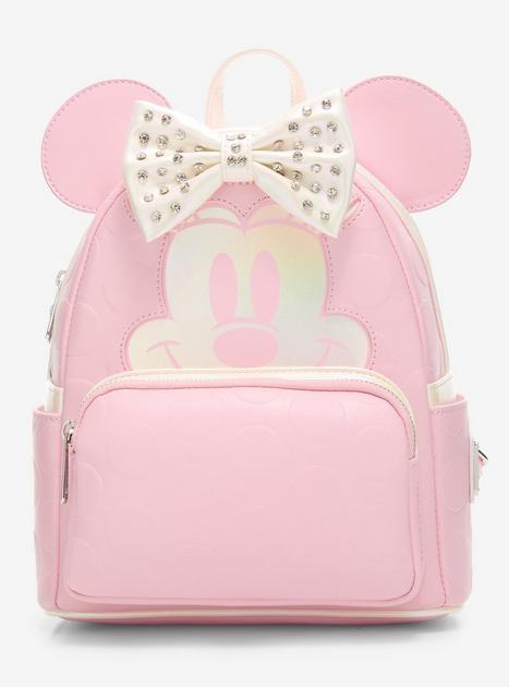 Loungefly x Disney Minnie Mouse Backpack | Quilted Studded Bow & Ears ? Loungefly Disney Minnie Mouse Quilted Studded Bow Mini  main image 3