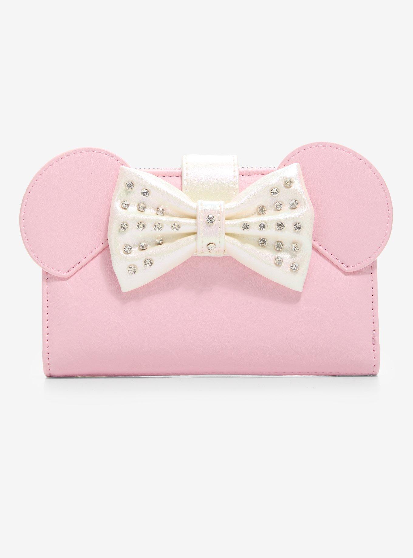 Loungefly Disney Minnie Mouse Rhinestone Bow Wallet - BoxLunch Exclusive, , hi-res