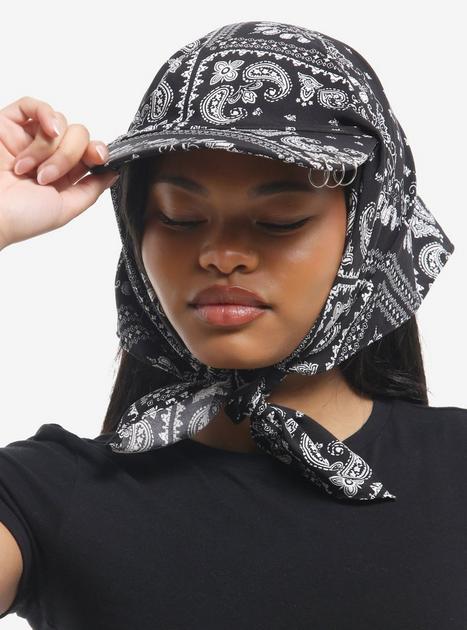 Black Bandana Scarf Cap | Hot Topic