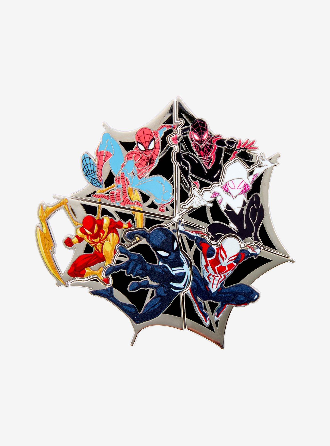 Marvel Spider-Man Characters Web Puzzle Blind Box Enamel Pin - BoxLunch Exclusive