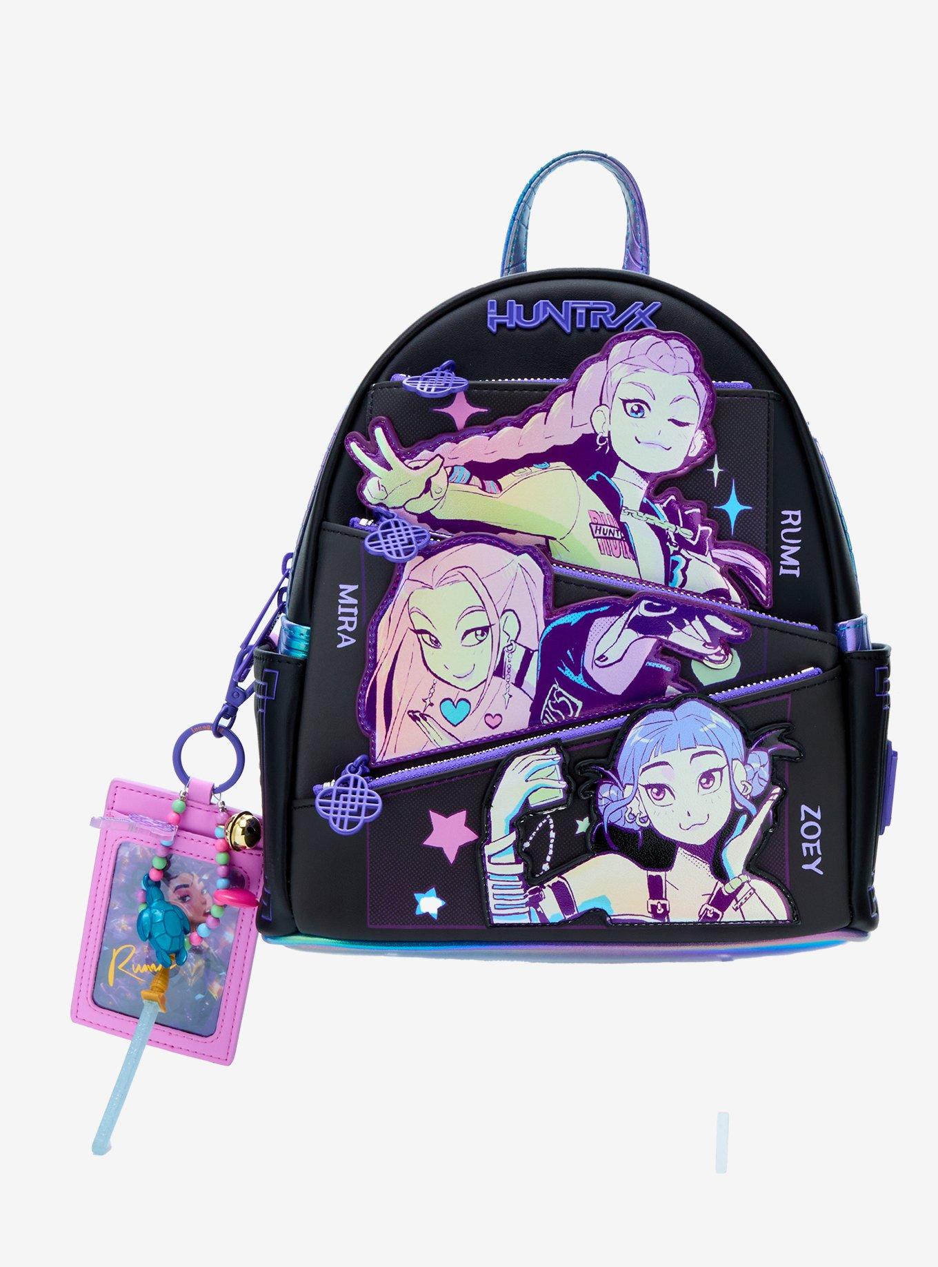 Loungefly KPop Demon Hunters Huntrix Cardholder & Mini Backpack, , hi-res