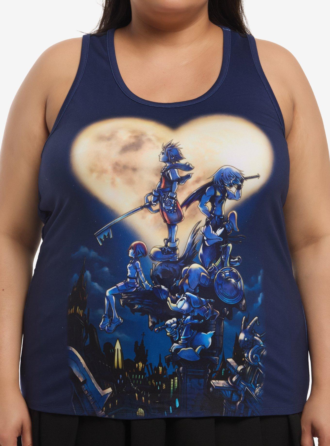 Her Universe Disney Kingdom Hearts Poster Mesh Tank Top Plus Size, , hi-res