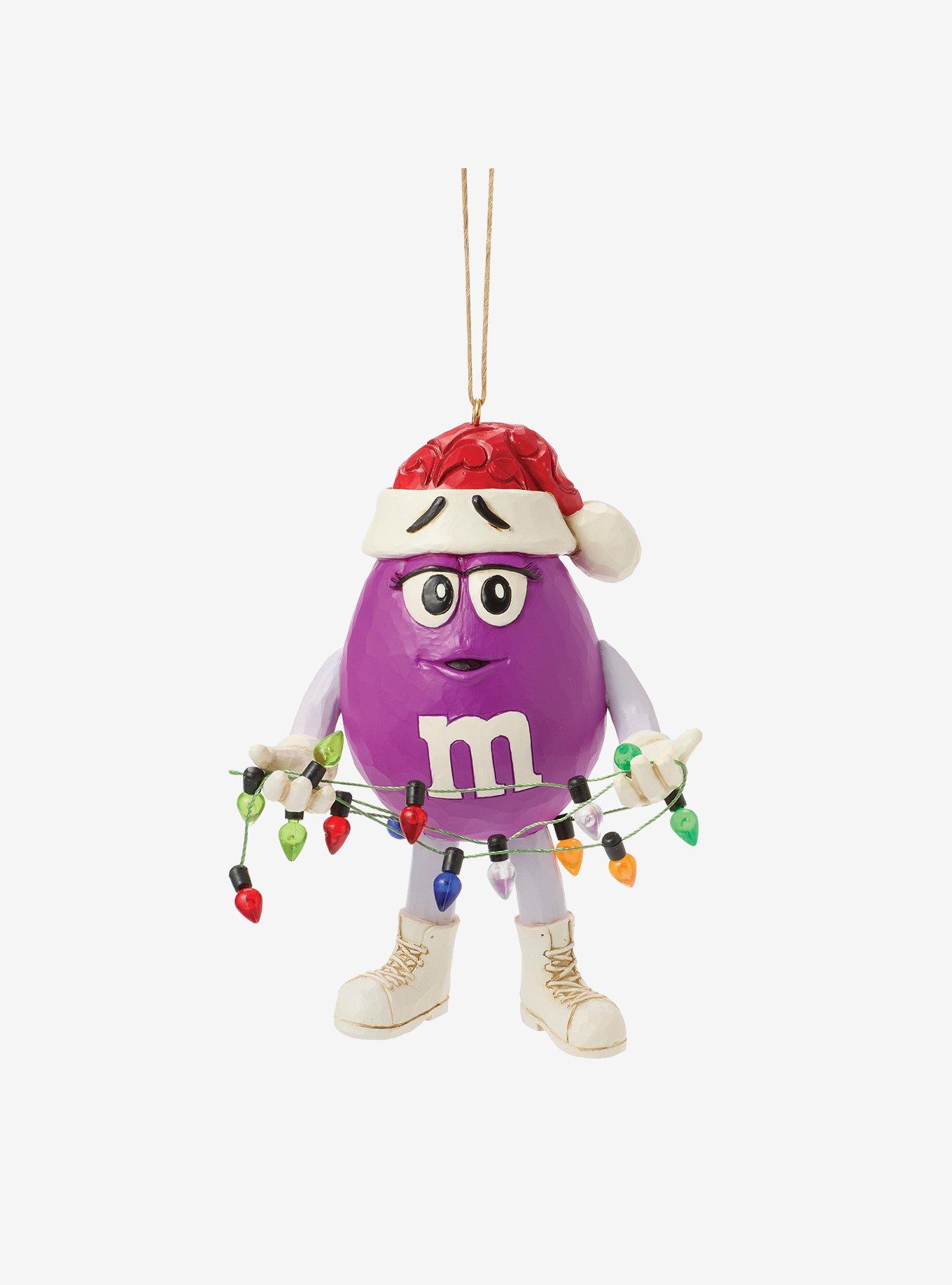 M&Ms Purple Character in Lights Ornament, , hi-res