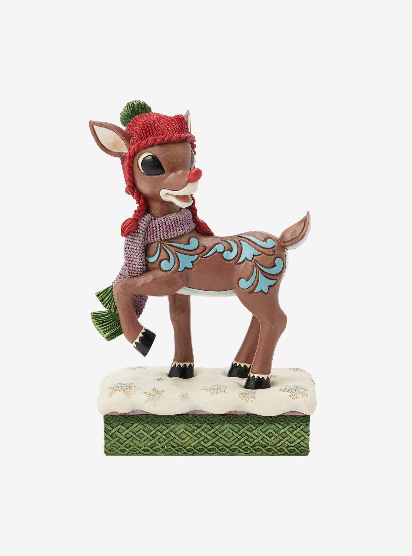 Rudolph The Red-Nosed Reindeer With Knit Hat Figure, , hi-res