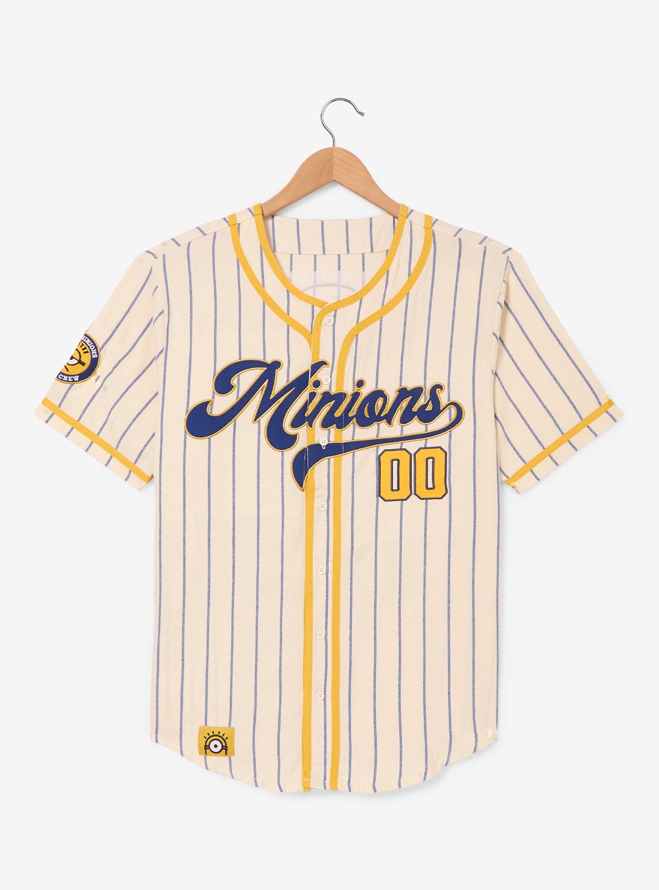 Minions Bob Striped Baseball Jersey - BoxLunch Exclusive, , hi-res