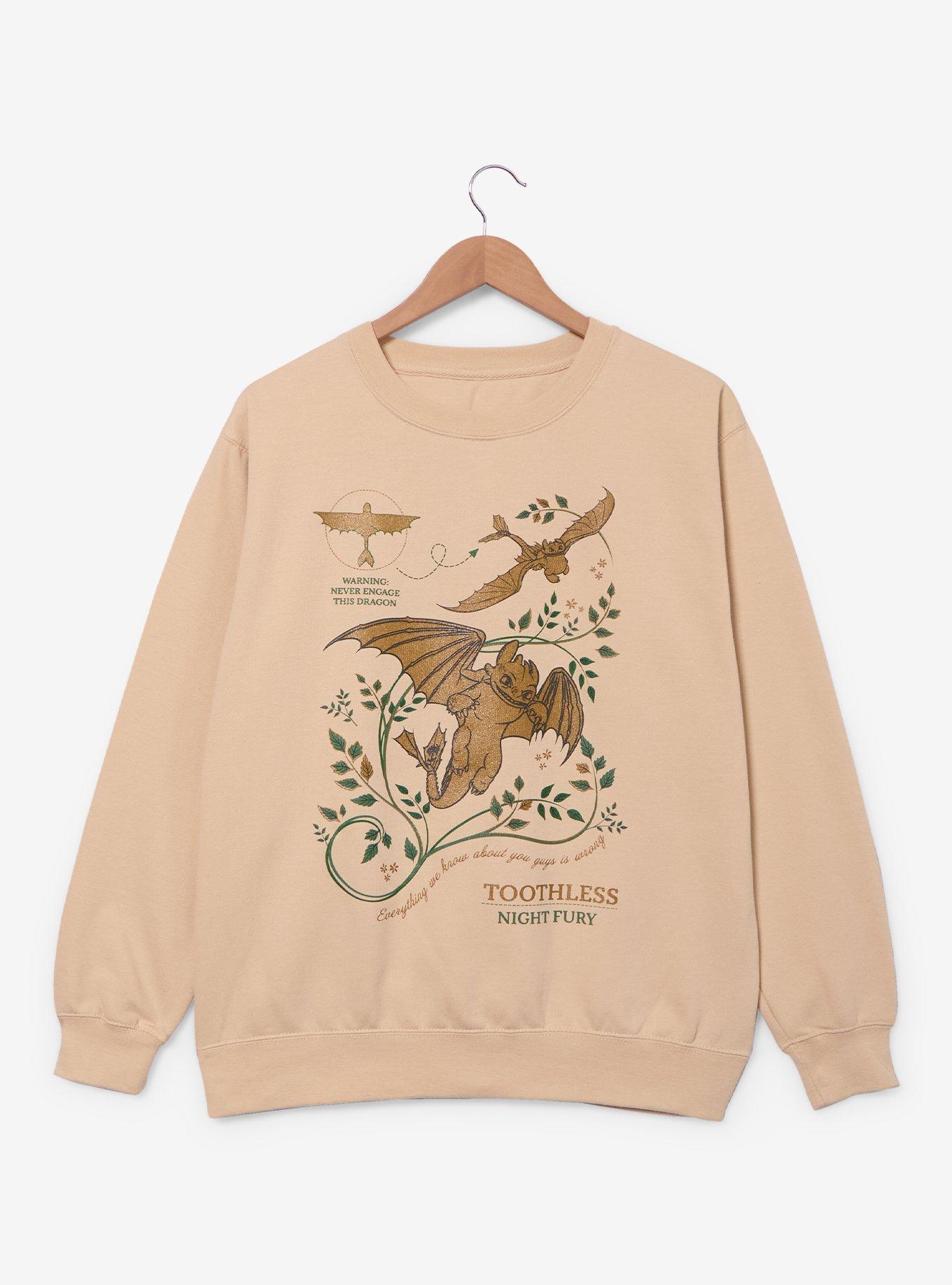 DreamWorks How To Train Your Dragon Flying Toothless Crewneck - BoxLunch Exclusive, , hi-res