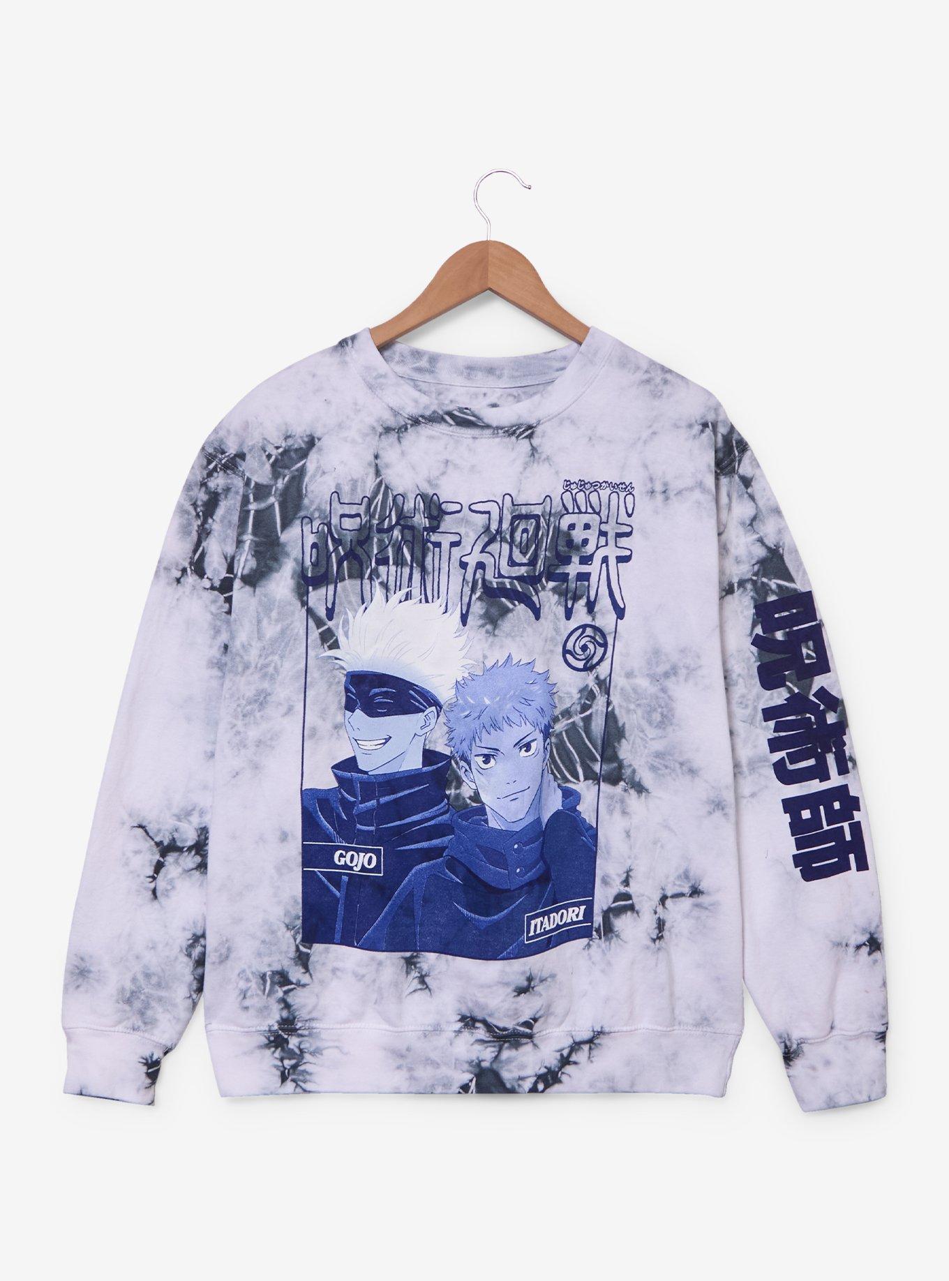 Jujutsu Kaisen Satoru Gojo & Yuji Itadori Tie-Dye Women's Crewneck - BoxLunch Exclusive, , hi-res