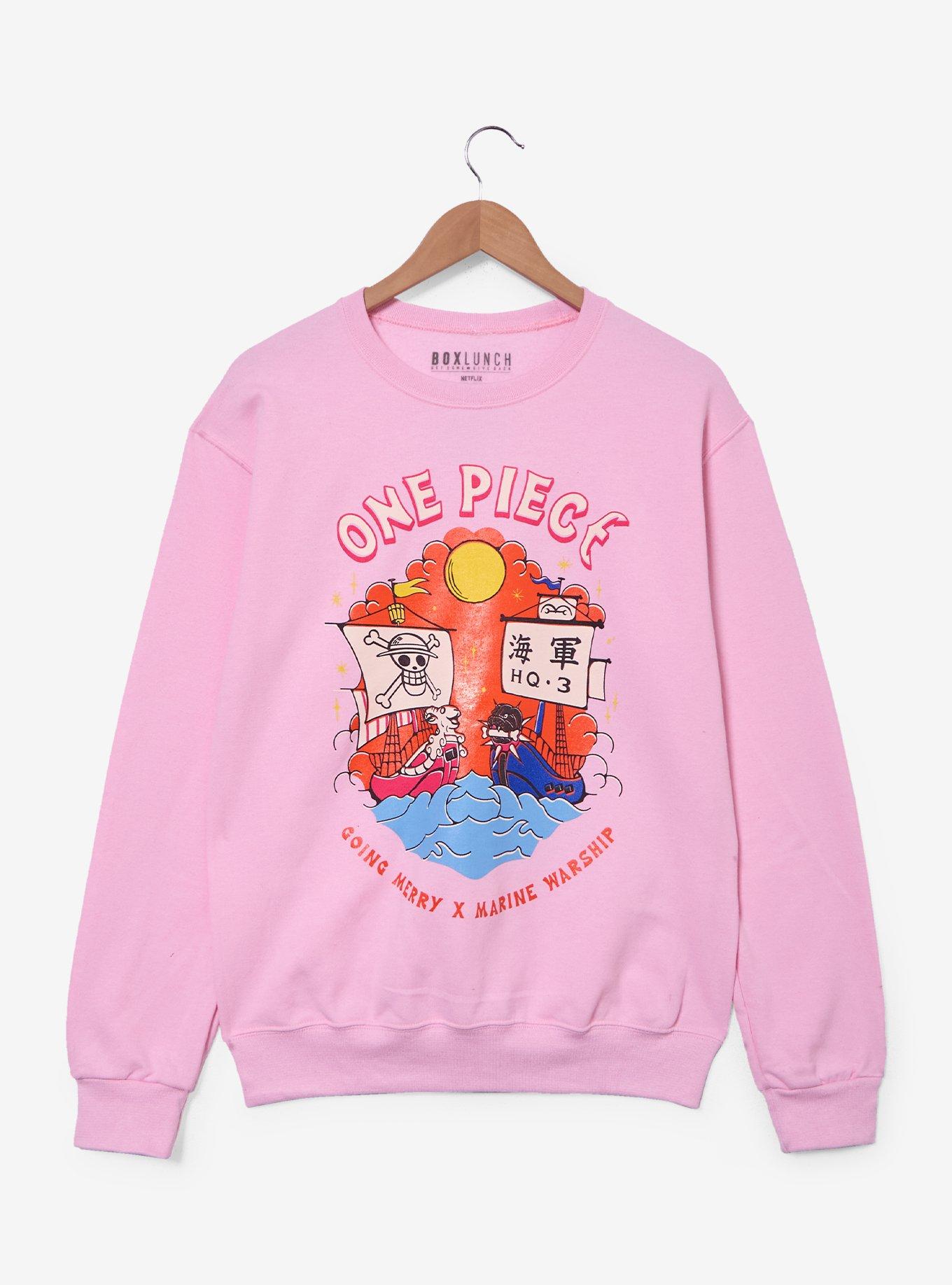 One Piece Going Merry & Marine Warship Women's Crewneck - BoxLunch