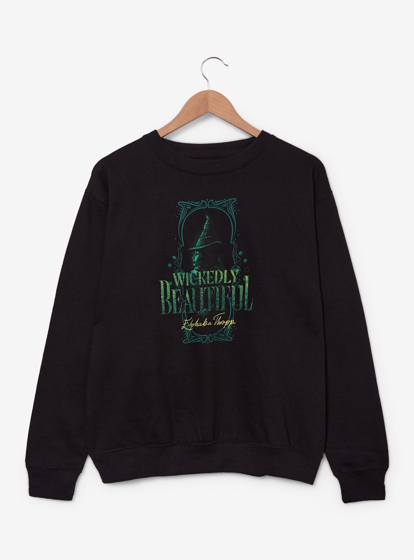 Wicked Elphaba Wickedly Beautiful Crewneck - BoxLunch Exclusive, , hi-res