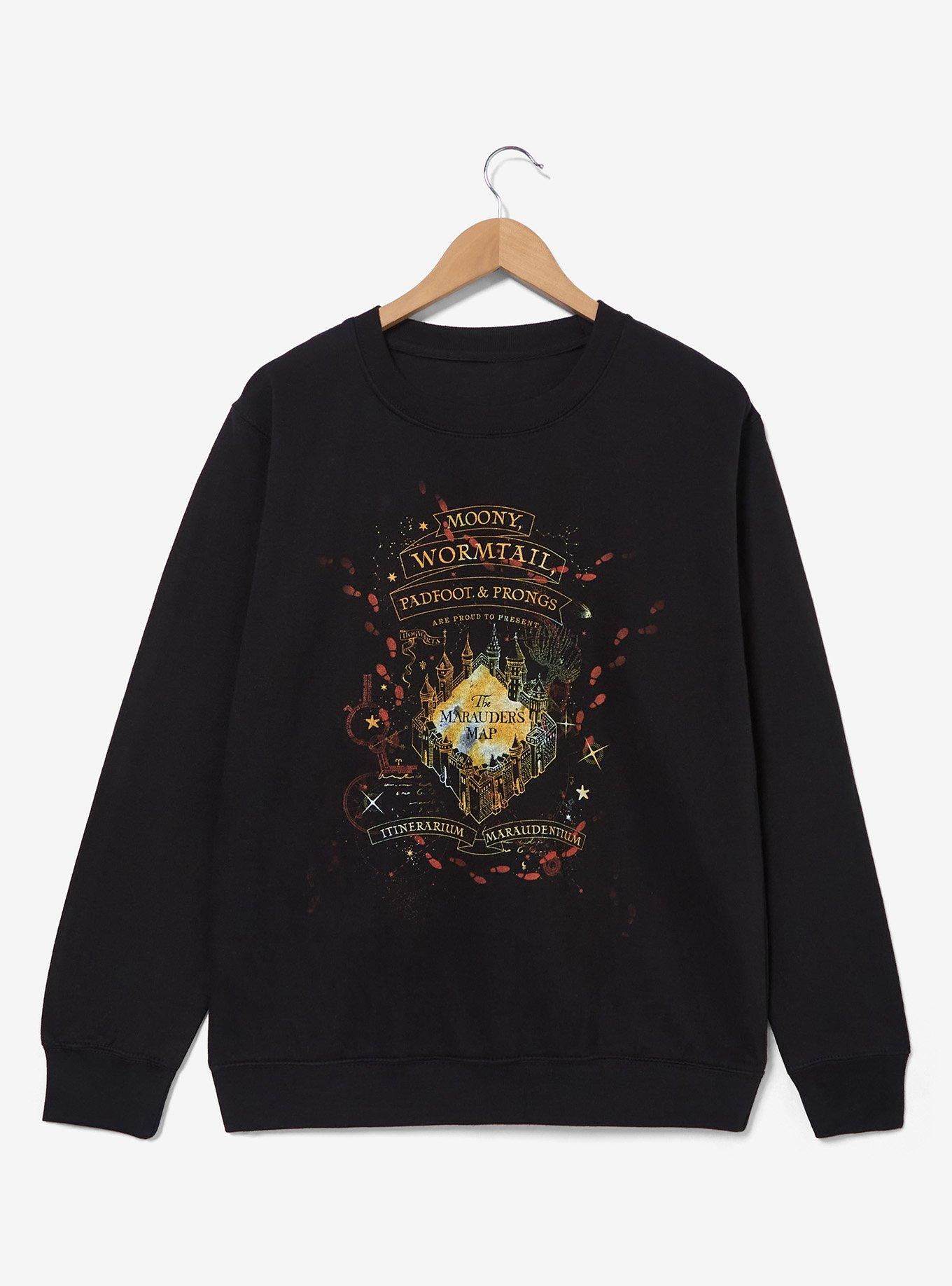 Harry Potter Marauder's Map Women's Crewneck — BoxLunch Exclusive, , hi-res