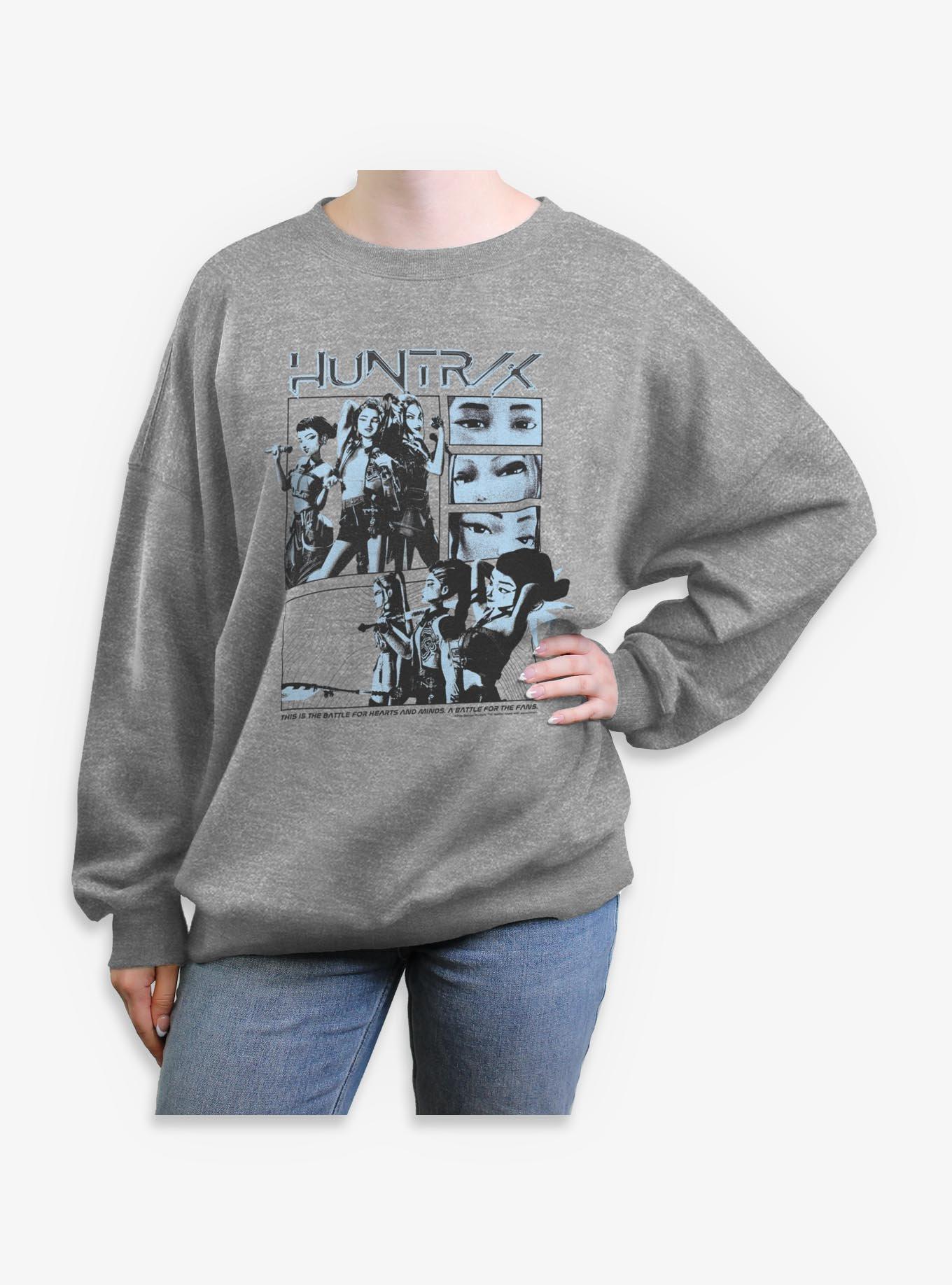 KPop Demon Hunters HUNTR/X A Battle For The Fans Womens Oversized Sweatshirt, , hi-res