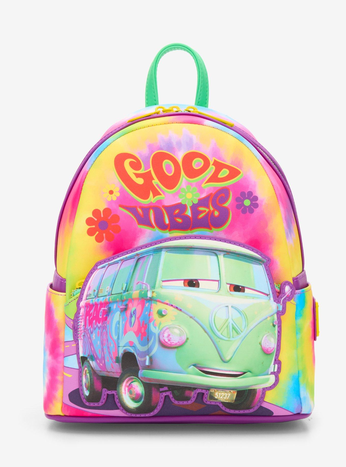 Loungefly Disney Pixar Cars Fillmore Tie-Dye Min Backpack - BoxLunch Exclusive, , hi-res