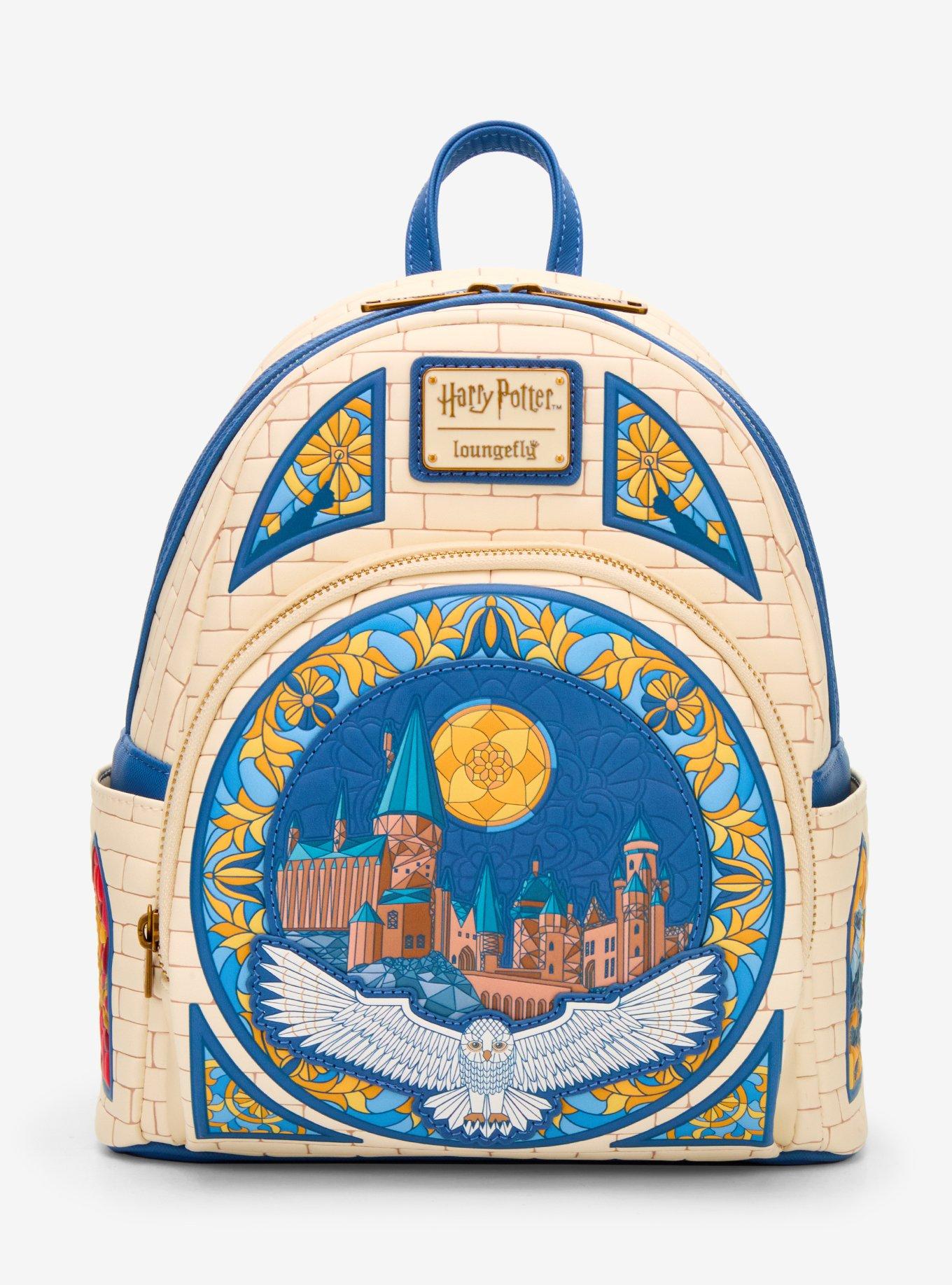Loungefly Harry Potter Hedwig Hogwarts Stained Glass Mini Backpack &mdash; BoxLunch Exclusive, , hi-res