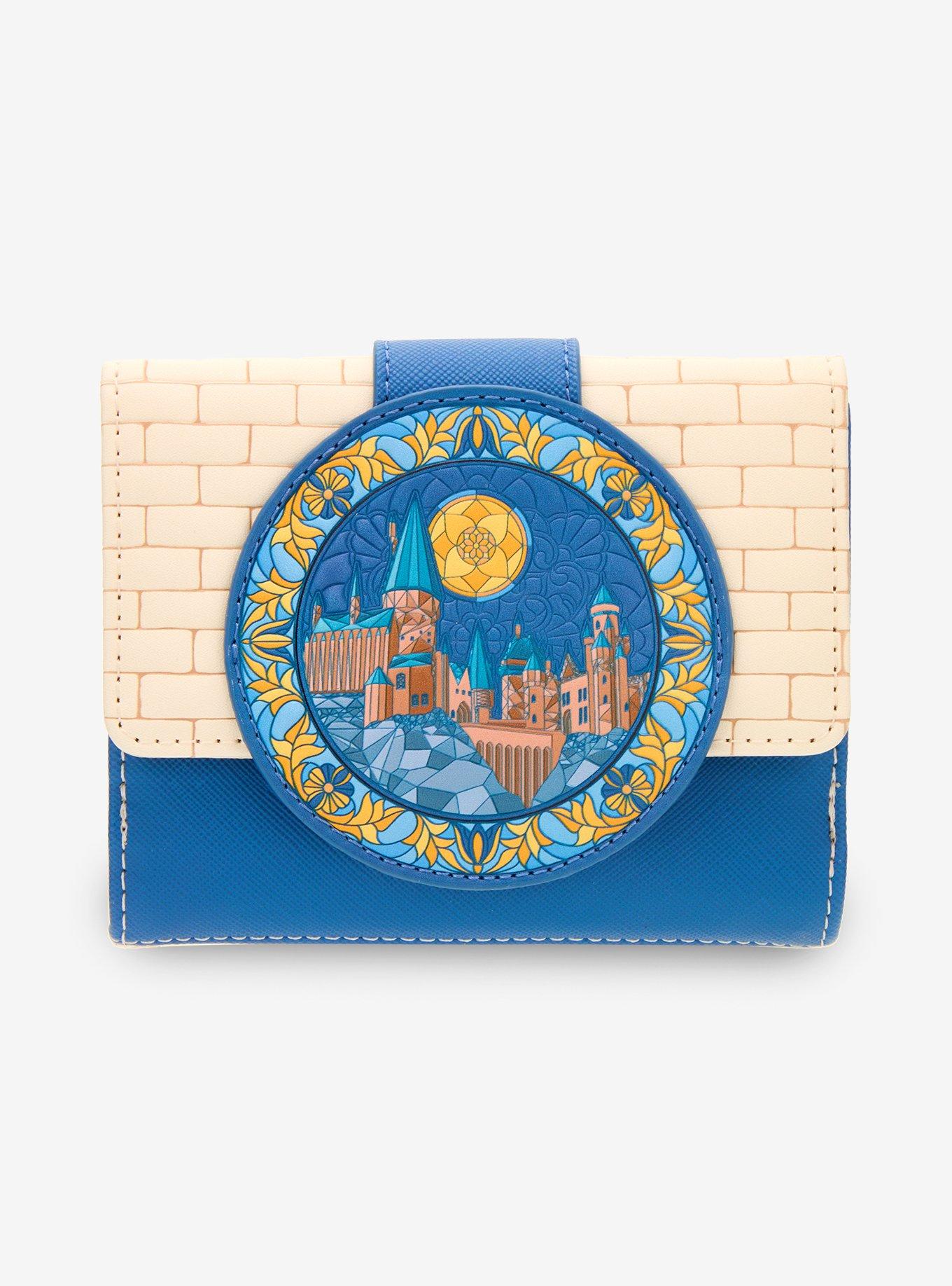 Loungefly Harry Potter Hedwig Hogwarts Stained Glass Zip Wallet â€” BoxLunch Exclusive