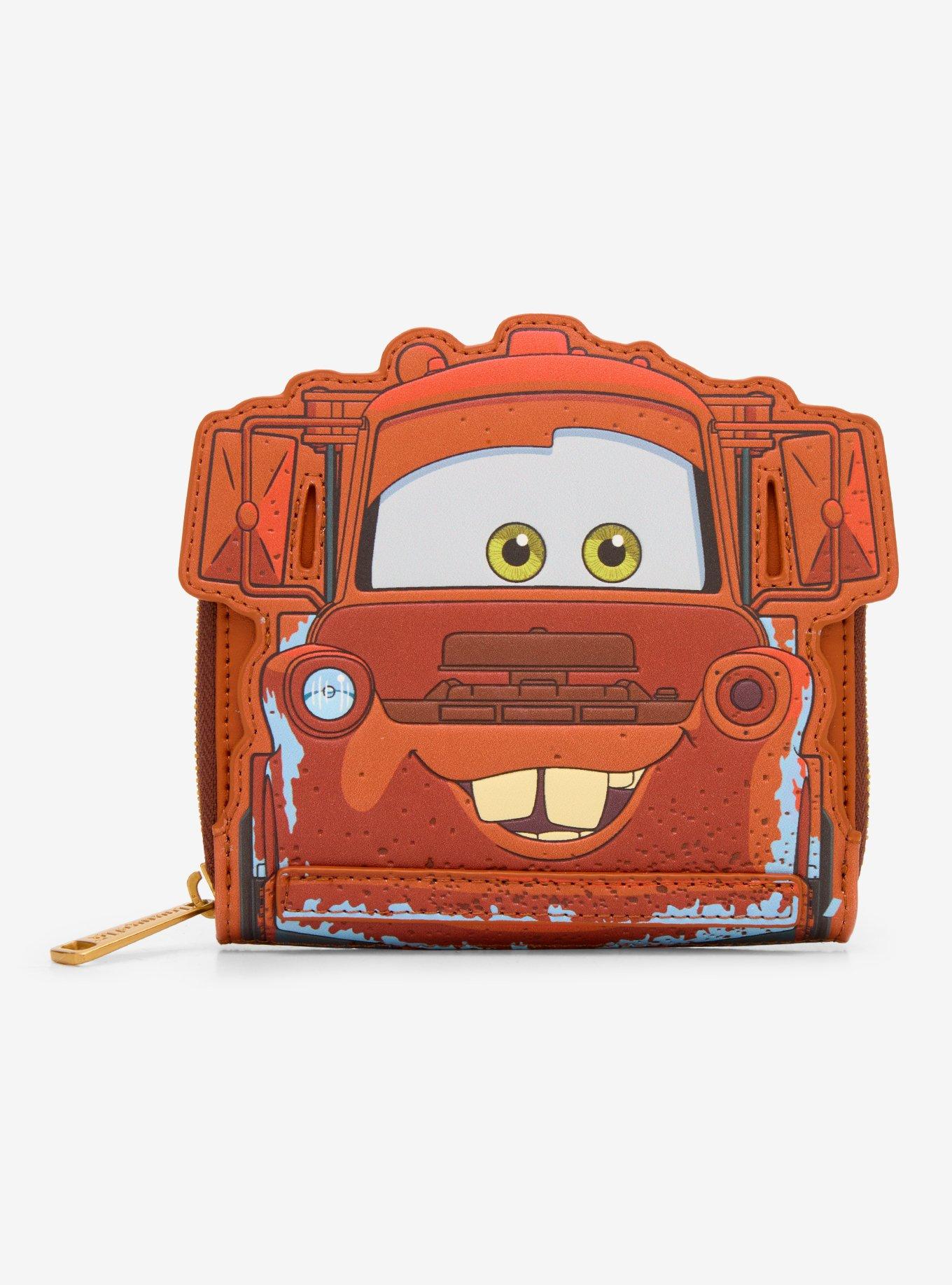 Loungefly Disney Pixar Cars Figural Mater Glow-in-the-Dark Accordion Wallet - BoxLunch Exclusive