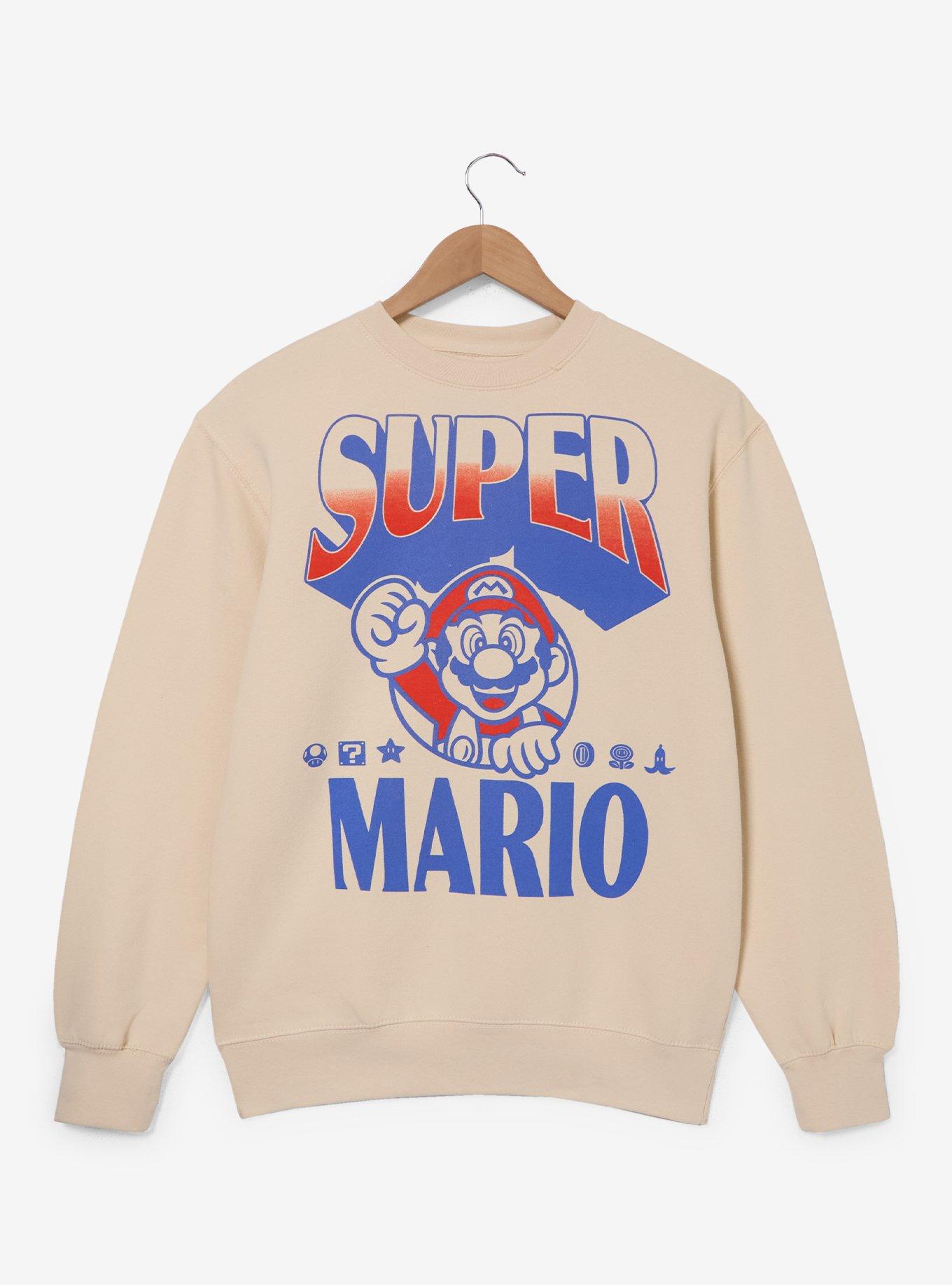 Nintendo Super Mario Tonal Crewneck - BoxLunch Exclusive, , hi-res