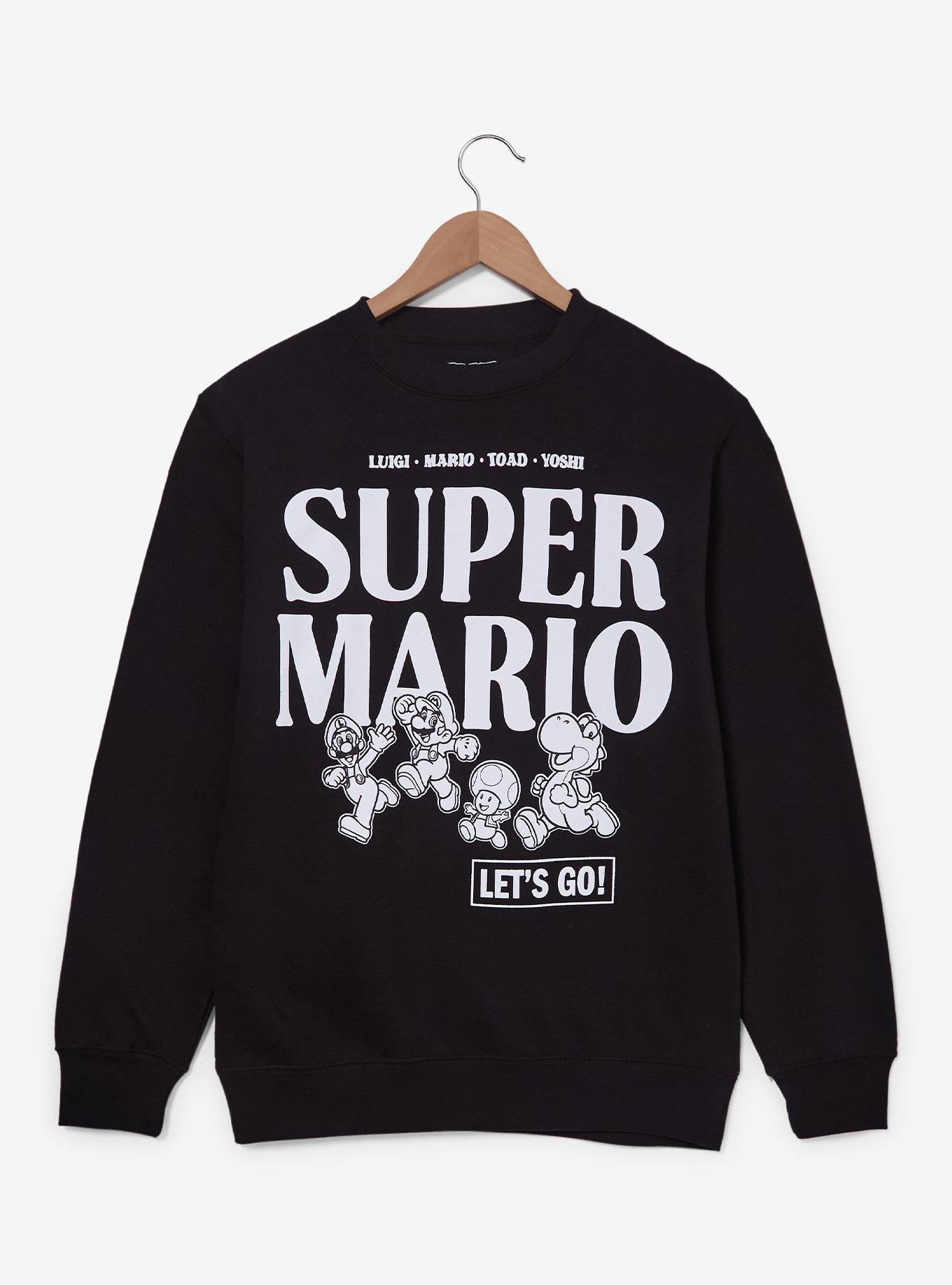 Nintendo Super Mario Tonal Title Crewneck - BoxLunch Exclusive, , hi-res
