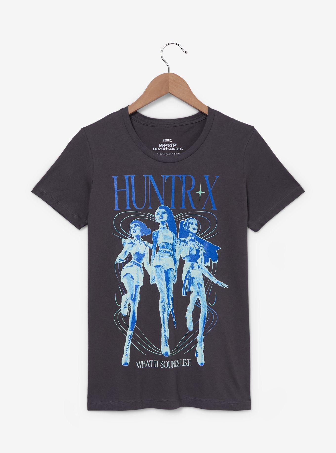 KPop Demon Hunters HUNTR/X Tonal Group Portrait Youth T-Shirt - BoxLunch Exclusive, , hi-res