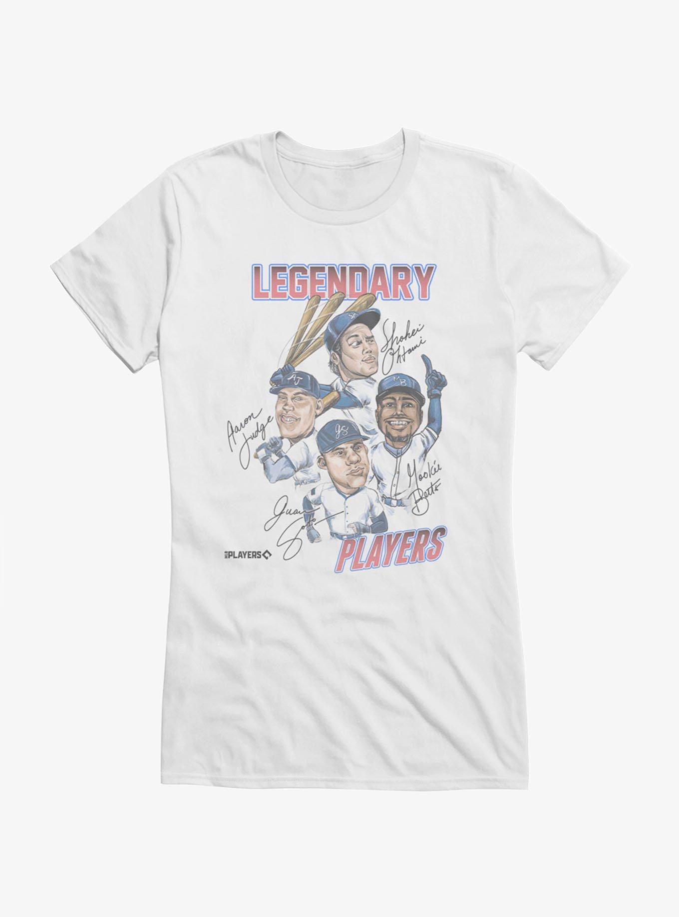 MLB Legendary Players Caricatures Girls T-Shirt Hot Topic Exclusive, , hi-res