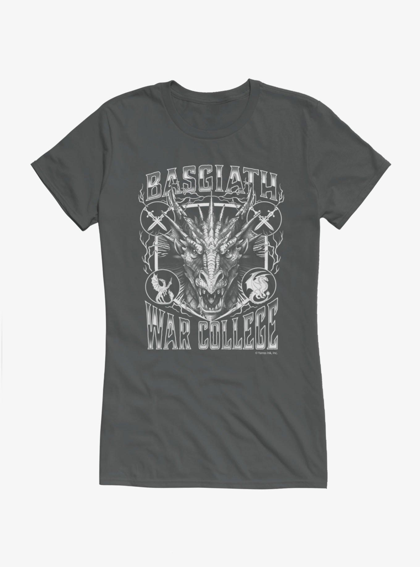 Fourth Wing Basgiath War College Dragon Head Girls T-Shirt Hot Topic Exclusive, , hi-res