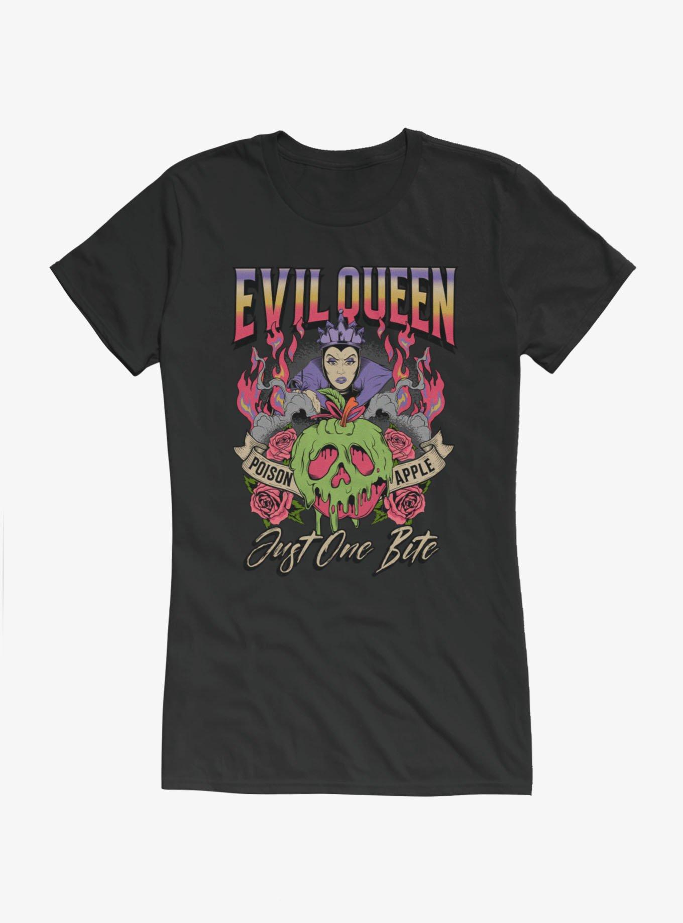 Disney Villains Snow White Evil Queen Just One Bite Girls T-Shirt Hot Topic Exclusive, , hi-res