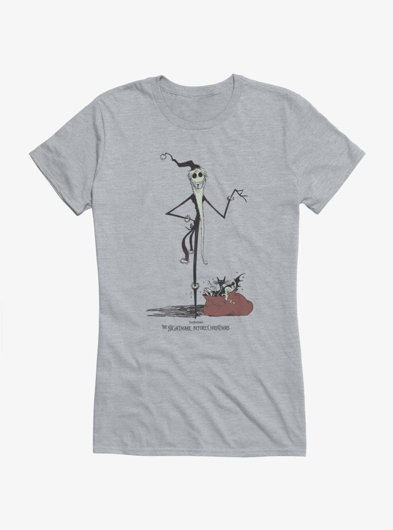 Disney The Nightmare Before Christmas Santa Girls T-Shirt Hot Topic Exclusive, , hi-res