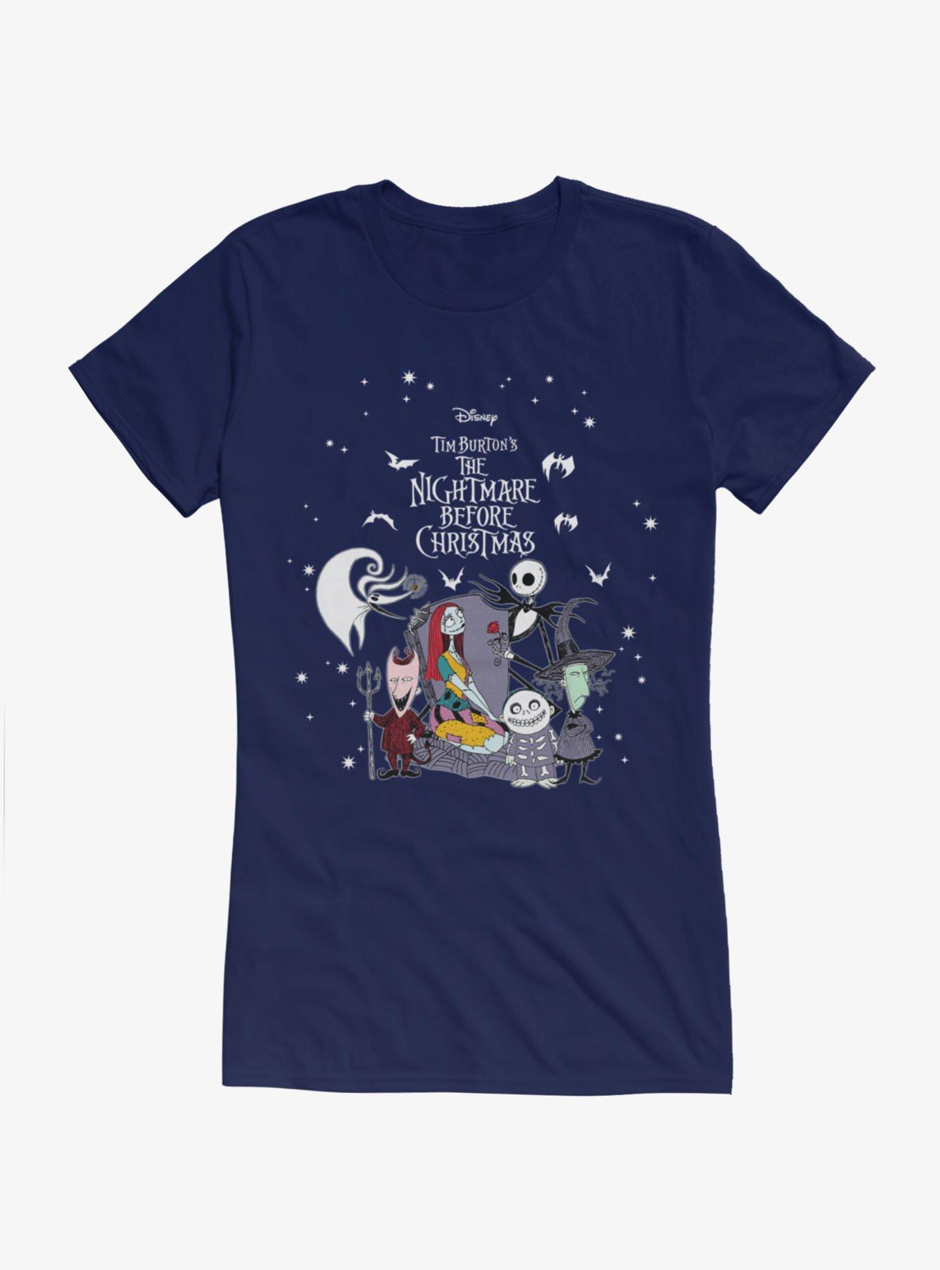 Disney The Nightmare Before Christmas Stars Girls T-Shirt Hot Topic Exclusive, , hi-res