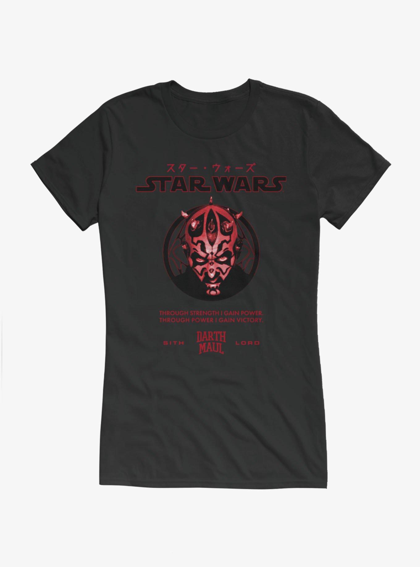 Star Wars Darth Maul Power Girls T-Shirt Hot Topic Exclusive, , hi-res