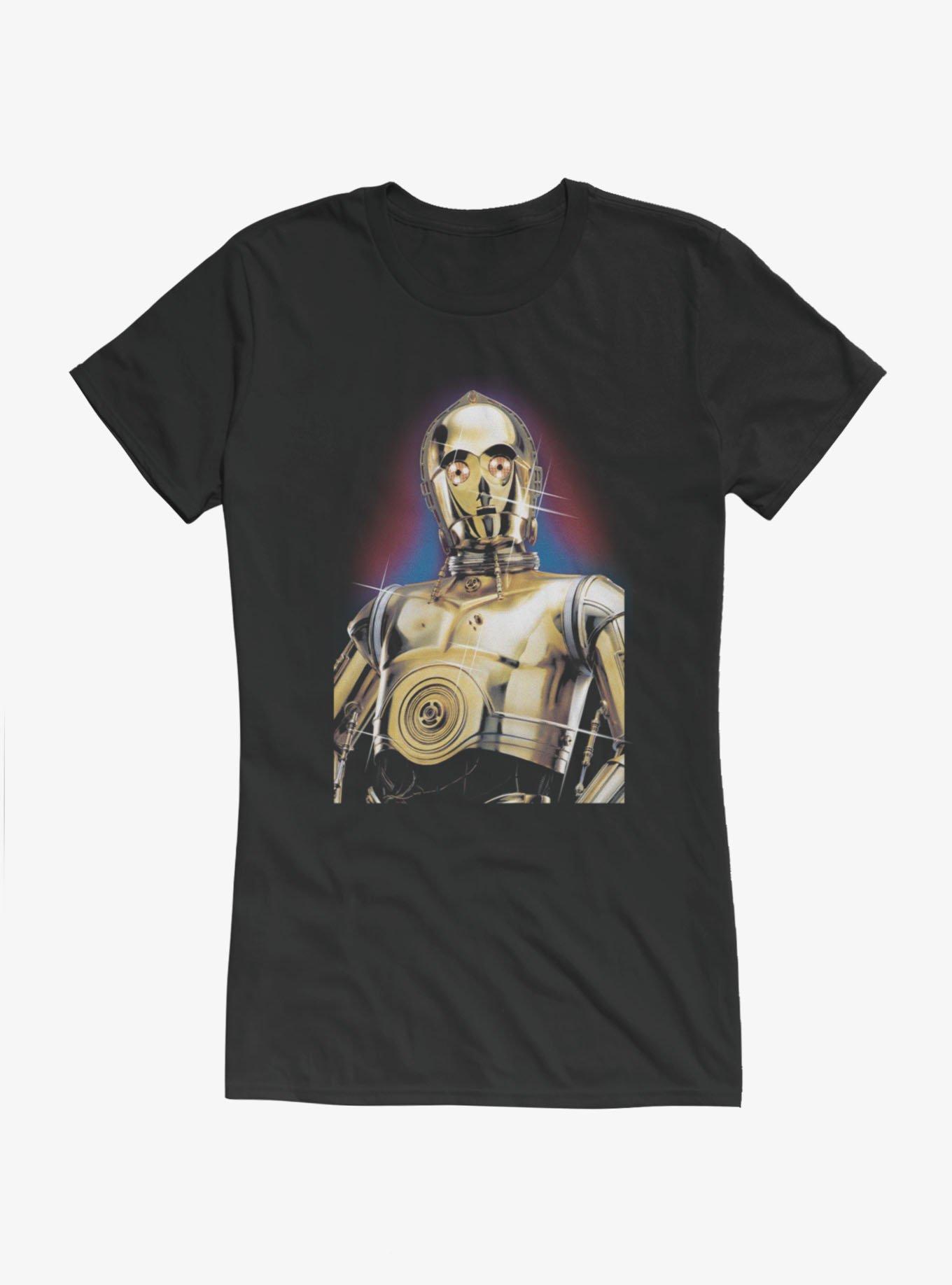 Star Wars C-3PO Portrait Girls T-Shirt Hot Topic Exclusive, , hi-res
