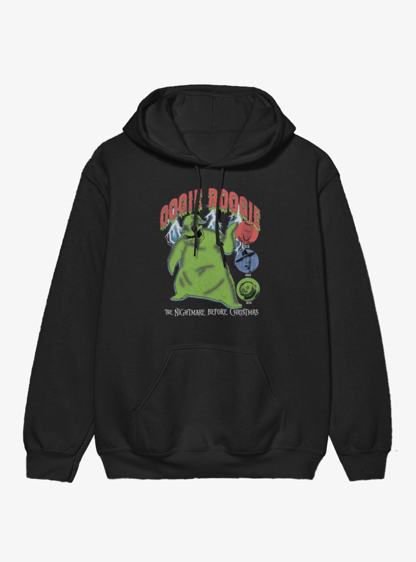 Disney The Nightmare Before Christmas Oogie Boogie Hoodie Hot Topic Exclusive, BLACK, hi-res