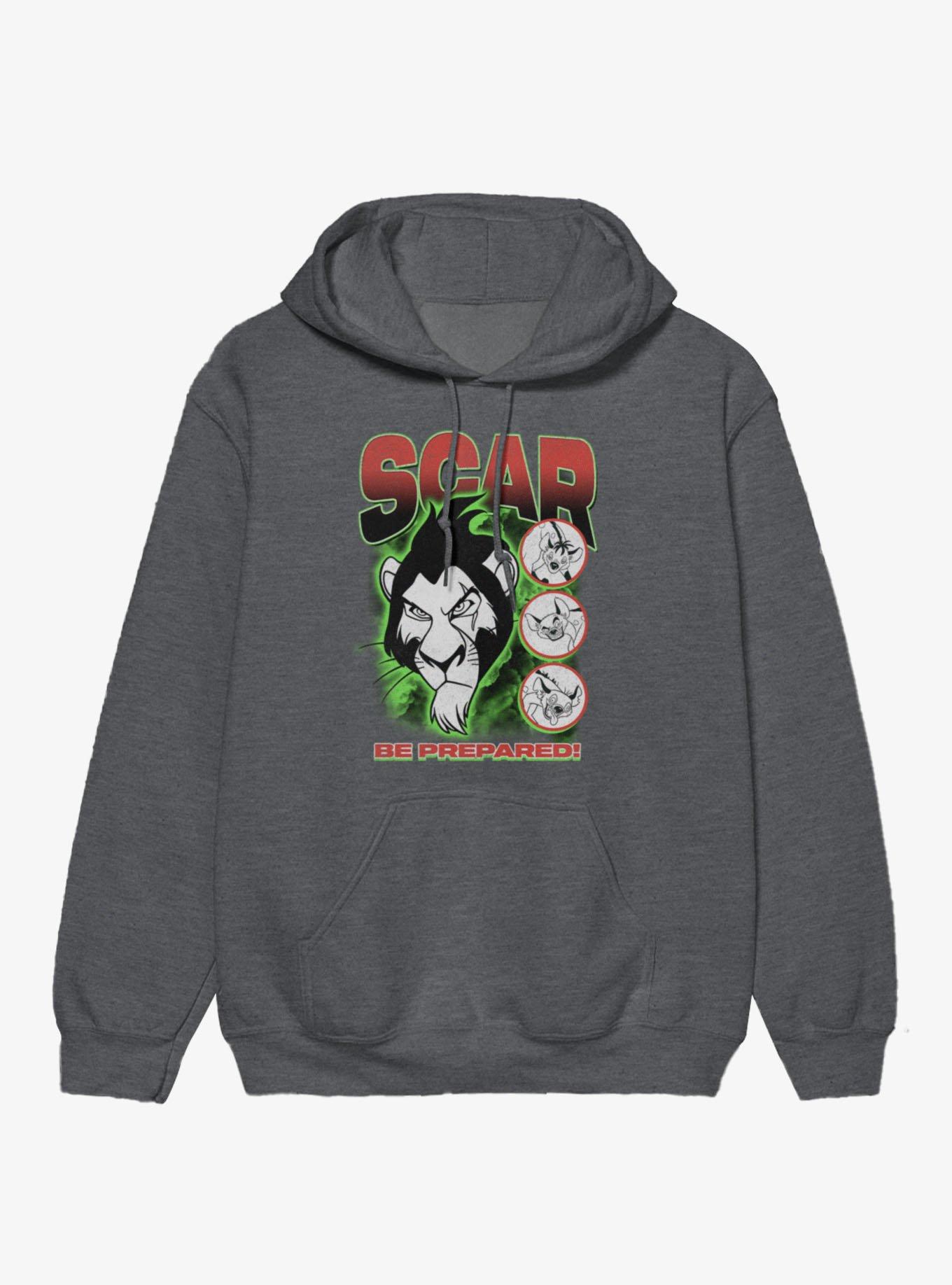 Disney The Lion King Scar Be Prepared Hoodie Hot Topic Exclusive