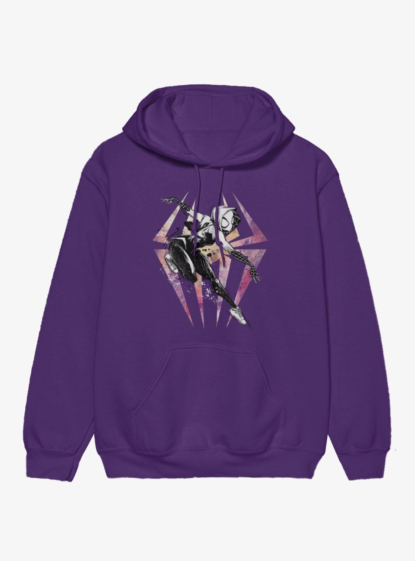 Marvel Spider-Gwen Pastel Logo Hoodie Hot Topic Exclusive, , hi-res