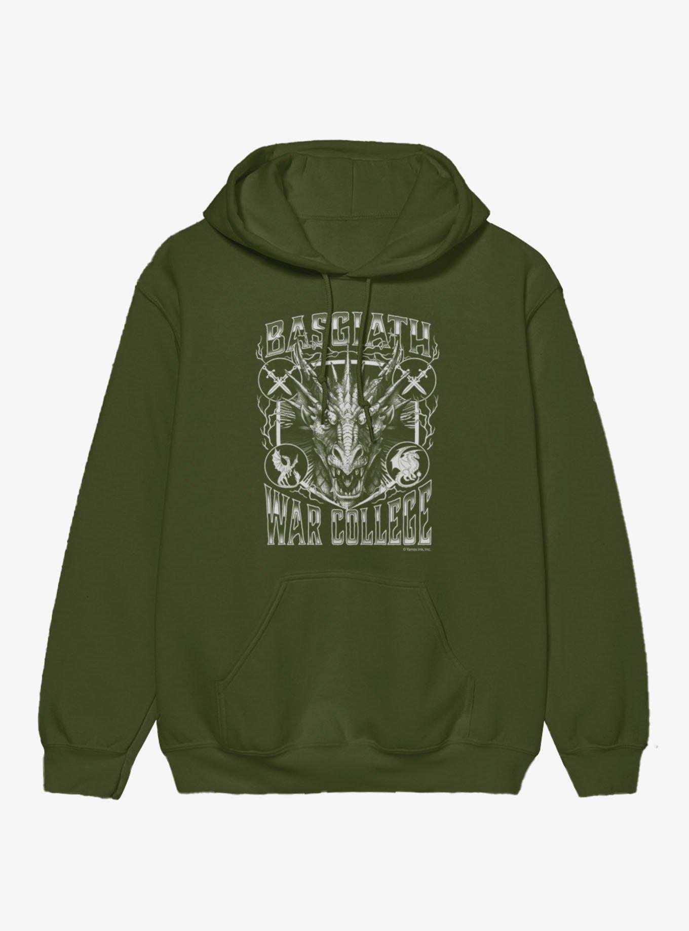 Fourth Wing Basgiath War College Dragon Head Hoodie Hot Topic Exclusive, , hi-res