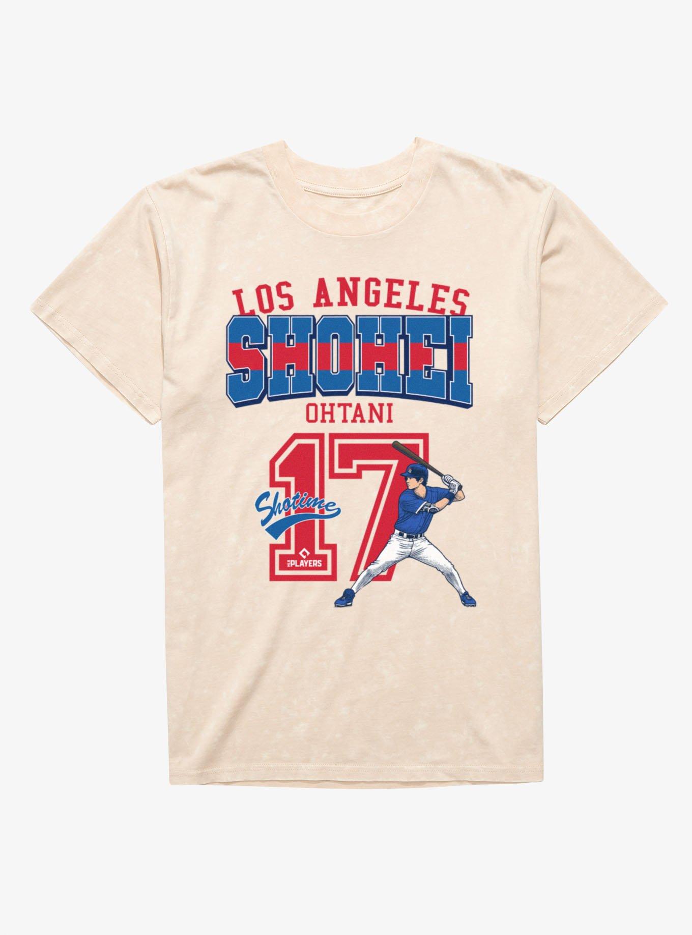 MLB Los Angeles Dodgers Shohei Ohtani 17 Mineral Wash T-Shirt Hot Topic Excluisve, , hi-res