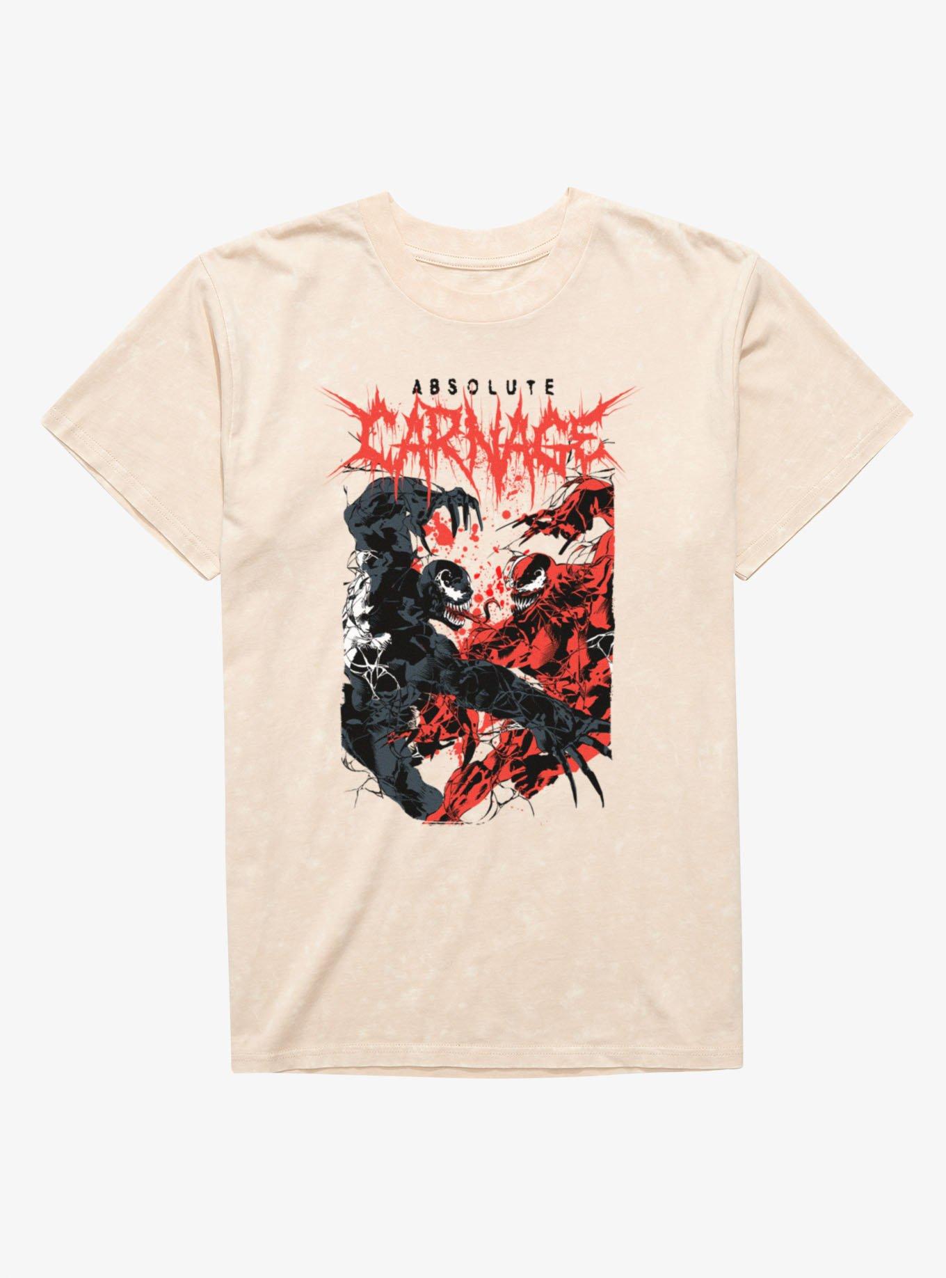 Marvel Venom Absolute Carnage Mineral Wash T-Shirt Hot Topic Exclusive, , hi-res