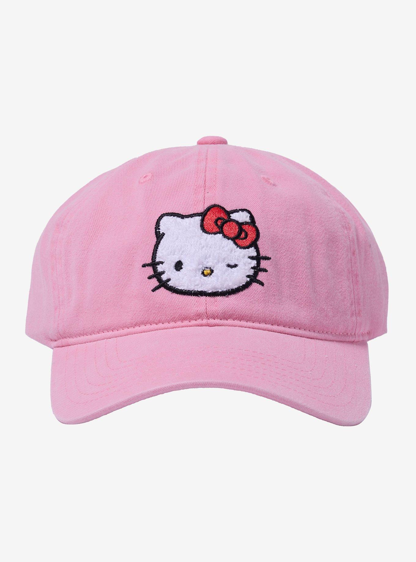 Hello Kitty Fuzzy Patch Dad Cap, , hi-res
