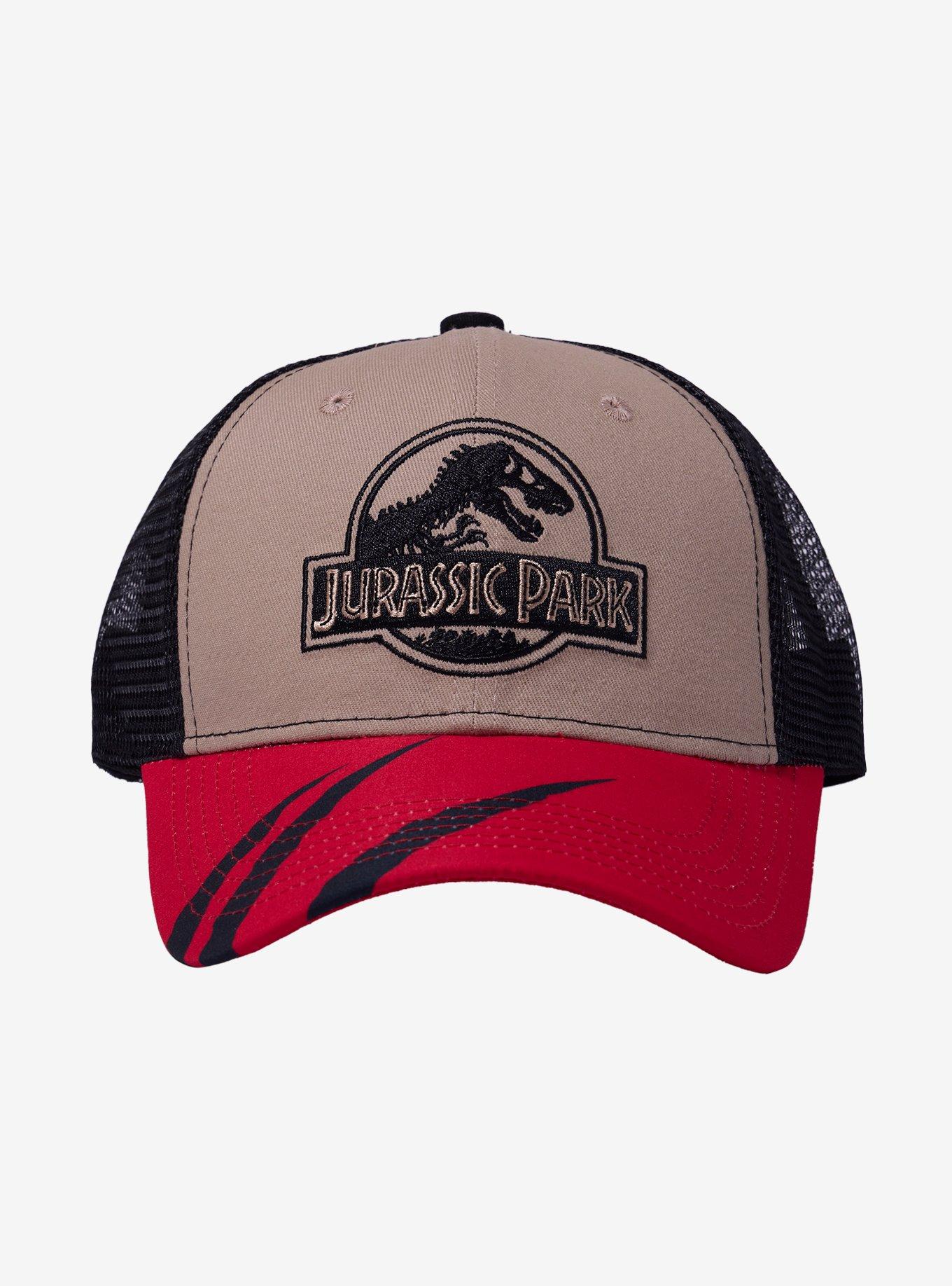 Jurassic Park Logo Slash Trucker Hat, , hi-res