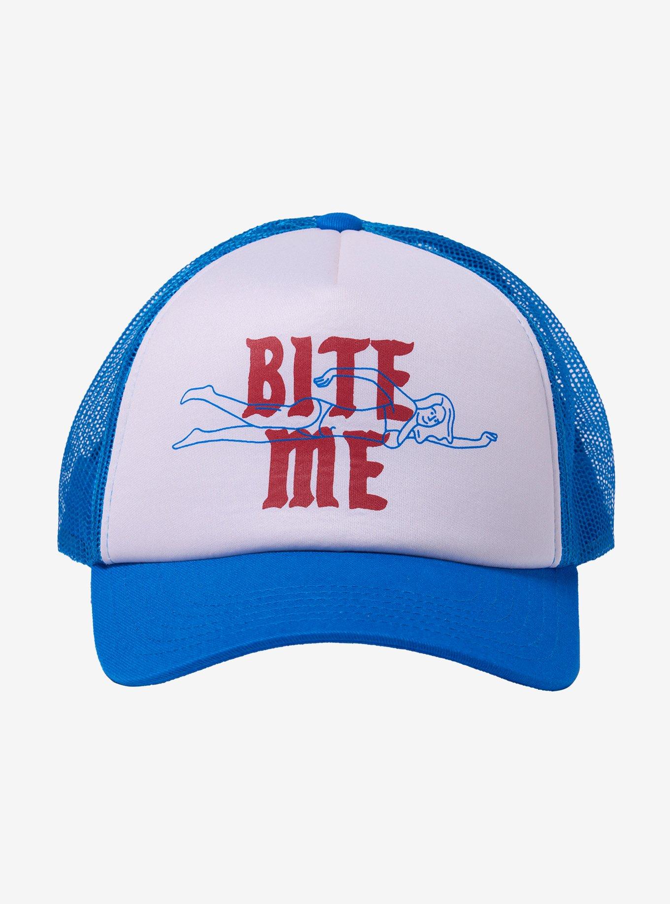 Jaws Bite Me Trucker Hat, , hi-res