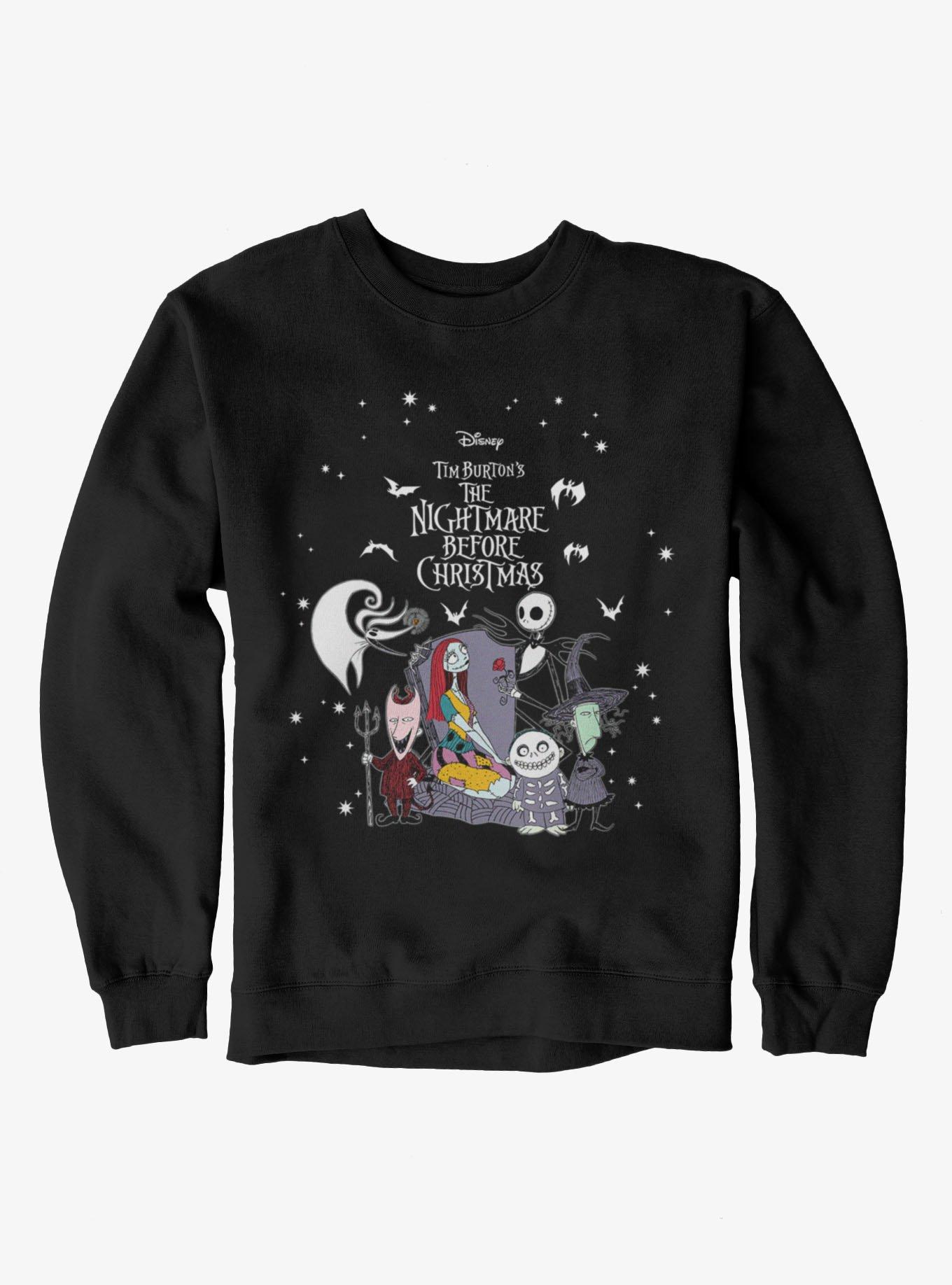 Disney The Nightmare Before Christmas Stars Sweatshirt Hot Topic Exclusive, , hi-res