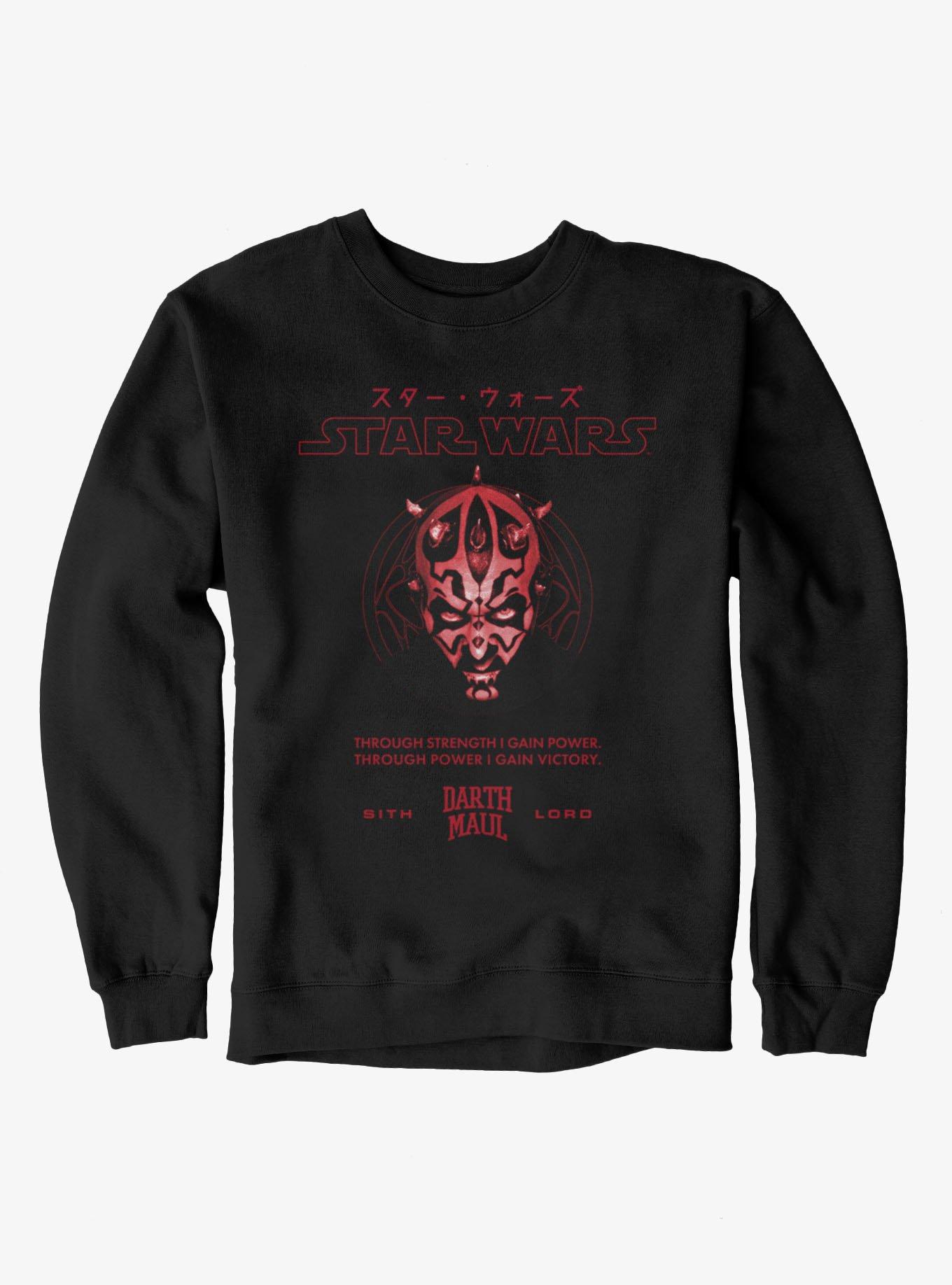 Star Wars Darth Maul Power Sweatshirt Hot Topic Exclusive, , hi-res