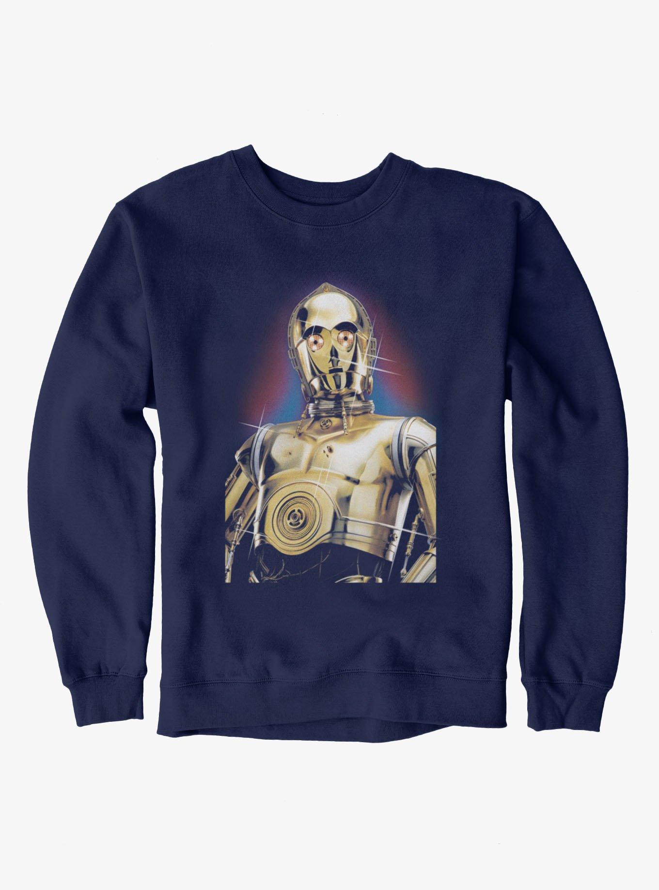 Star Wars C-3PO Portrait Sweatshirt Hot Topic Exclusive, , hi-res