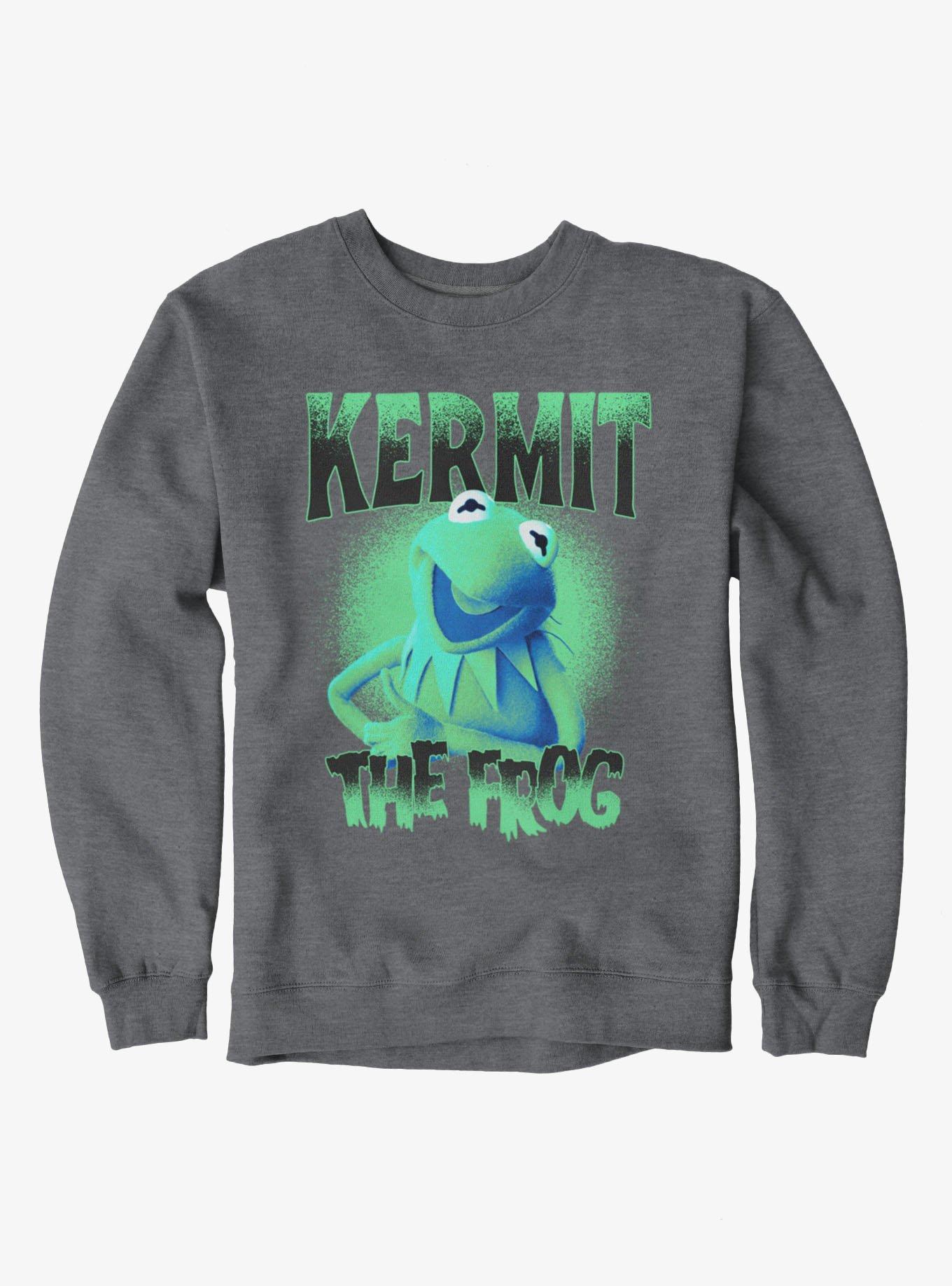 Disney The Muppets Kermit The Frog Street Gradient Sweatshirt Hot Topic Exclusive, , hi-res